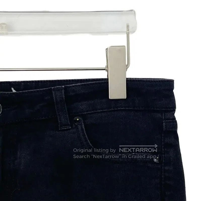 Givenchy Givenchy Black Embroidered High-Waist Denim Pants . Size 22" - 3 Thumbnail