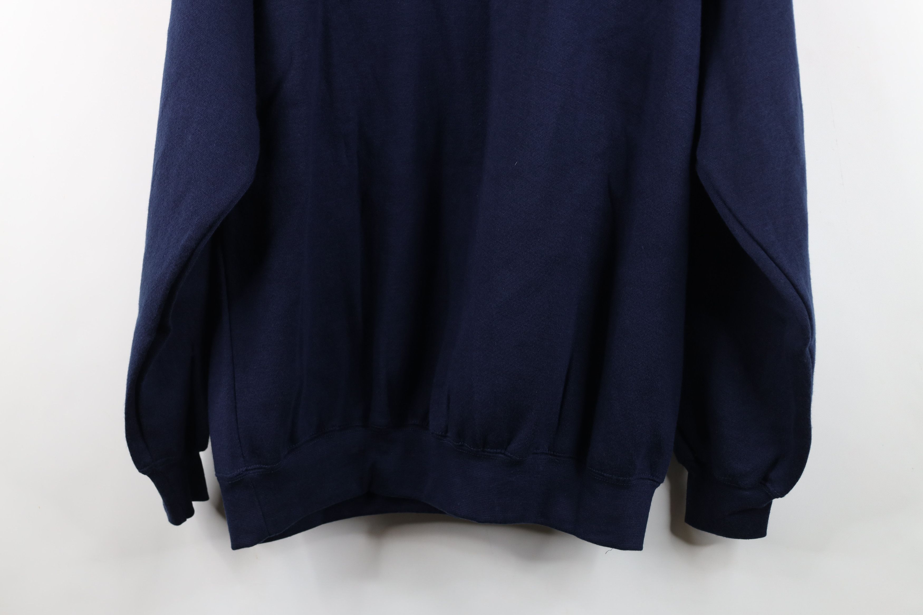 Vintage Deadstock Vintage 90s Streetwear Fit Hoodie Sweatshirt Blue Size US L / EU 52-54 / 3 - 13 Thumbnail