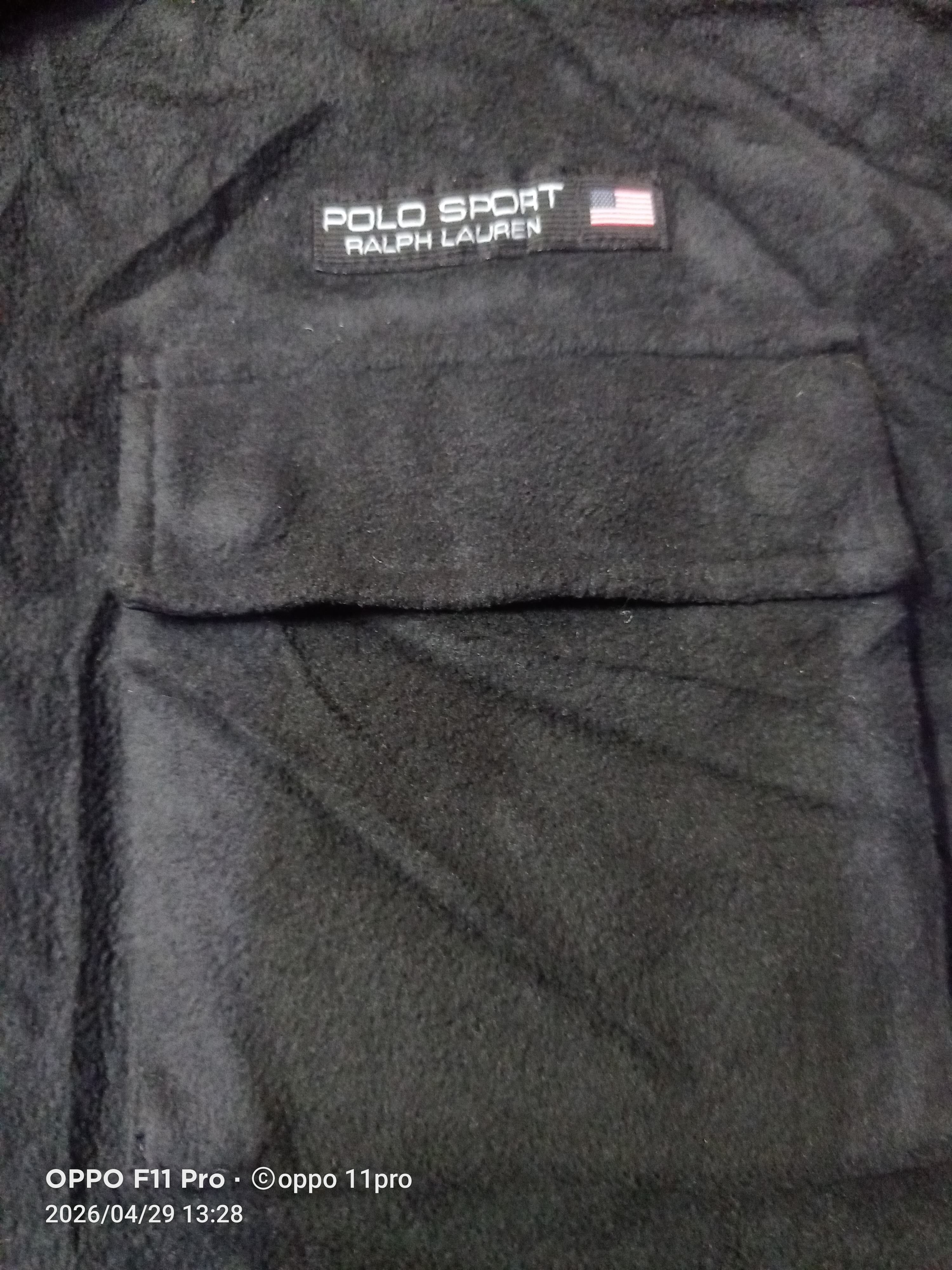 Ralph Lauren Sport 💥 Polo Sport Lauren FLEECE Button Up Men 💥 Size US XL / EU 56 / 4 - 4 Thumbnail