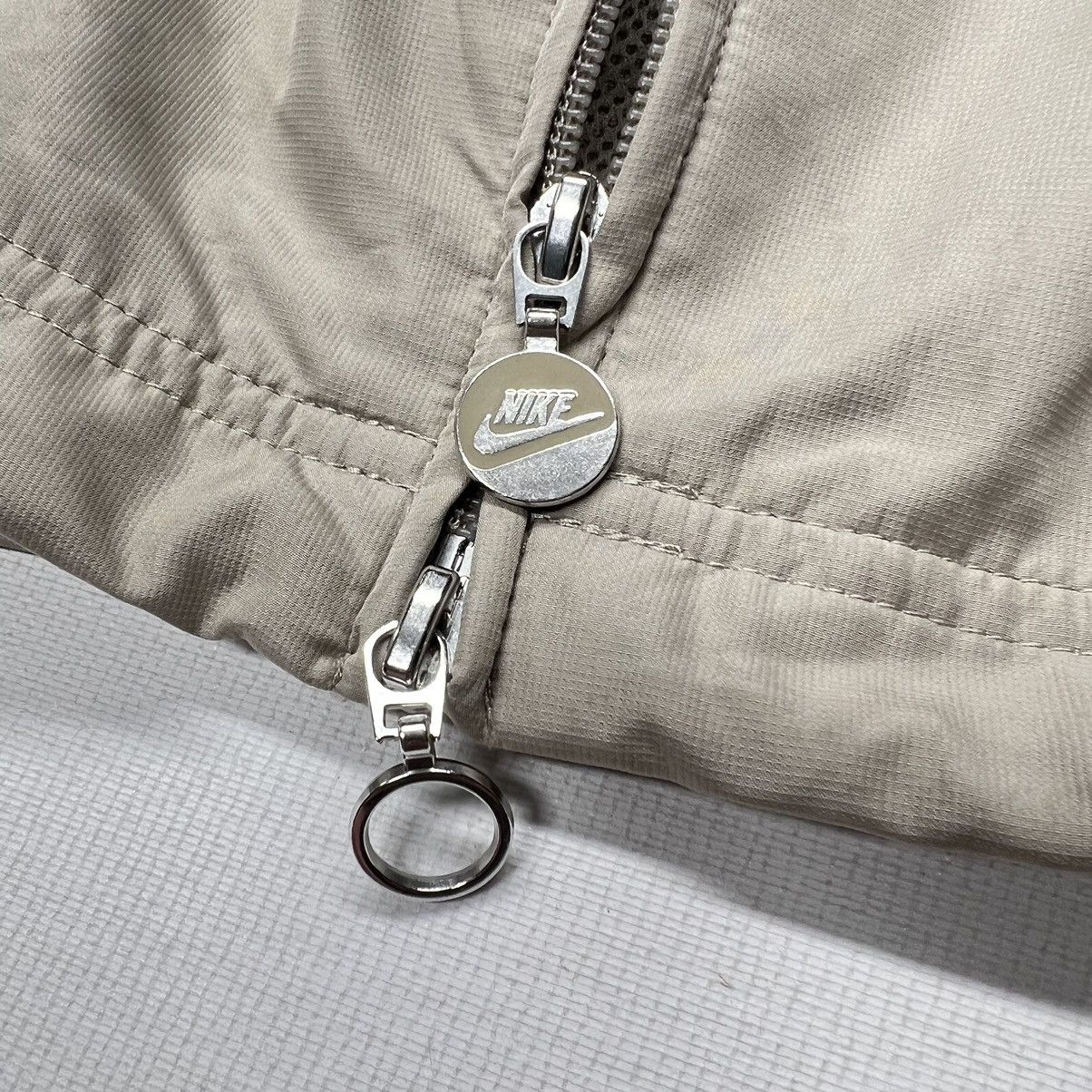 Nike × Vintage VTG Nike Varsity Jacket Brown Coaches Windbreaker Grey Tag Size US M / EU 48-50 / 2 - 12 Thumbnail