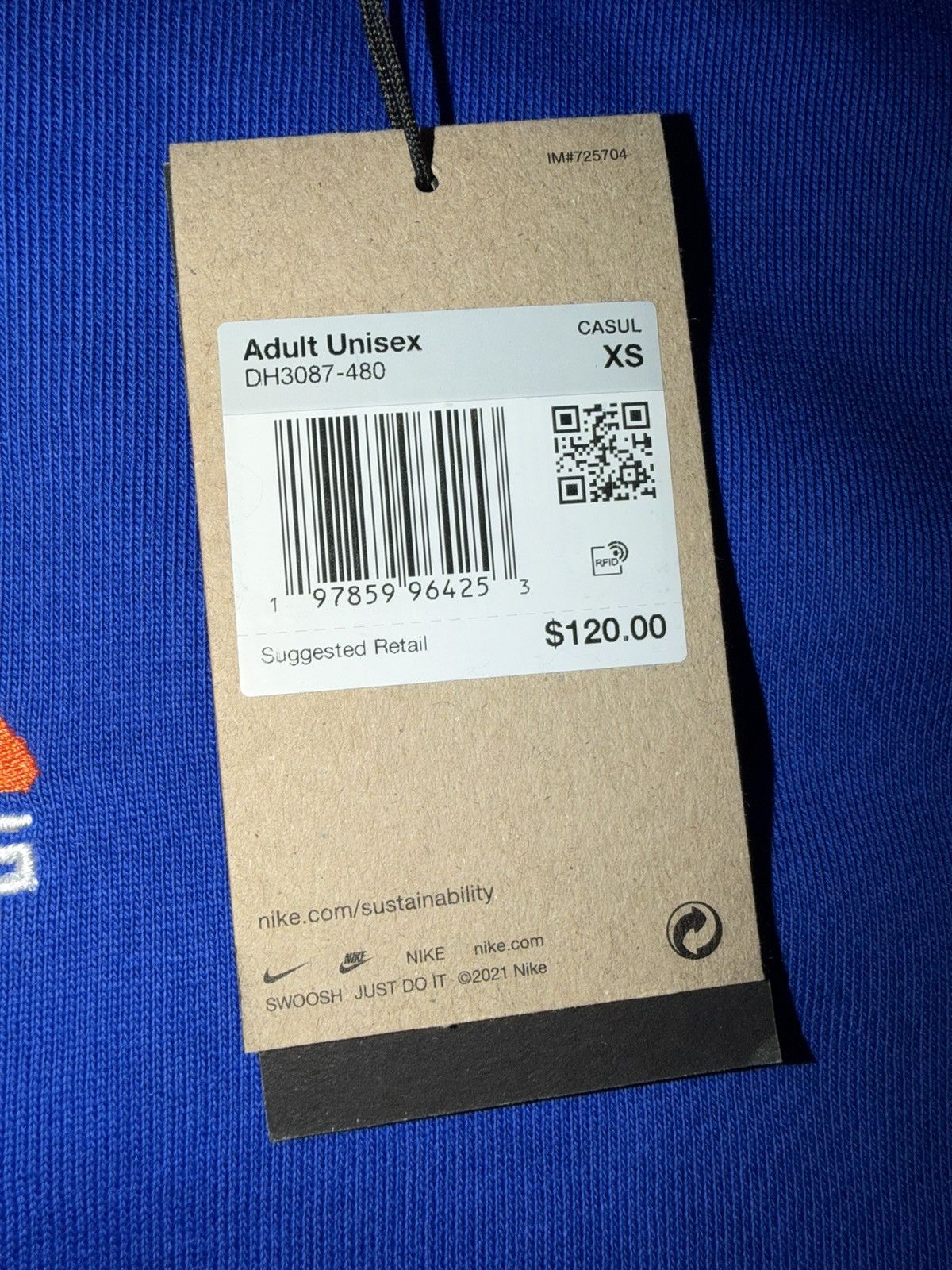 Nike ACG Nike ACG Therma-Fit Oversized Hoodie Blue Orange XS NWT $120 Size US XS / EU 42 / 0 - 3 Thumbnail