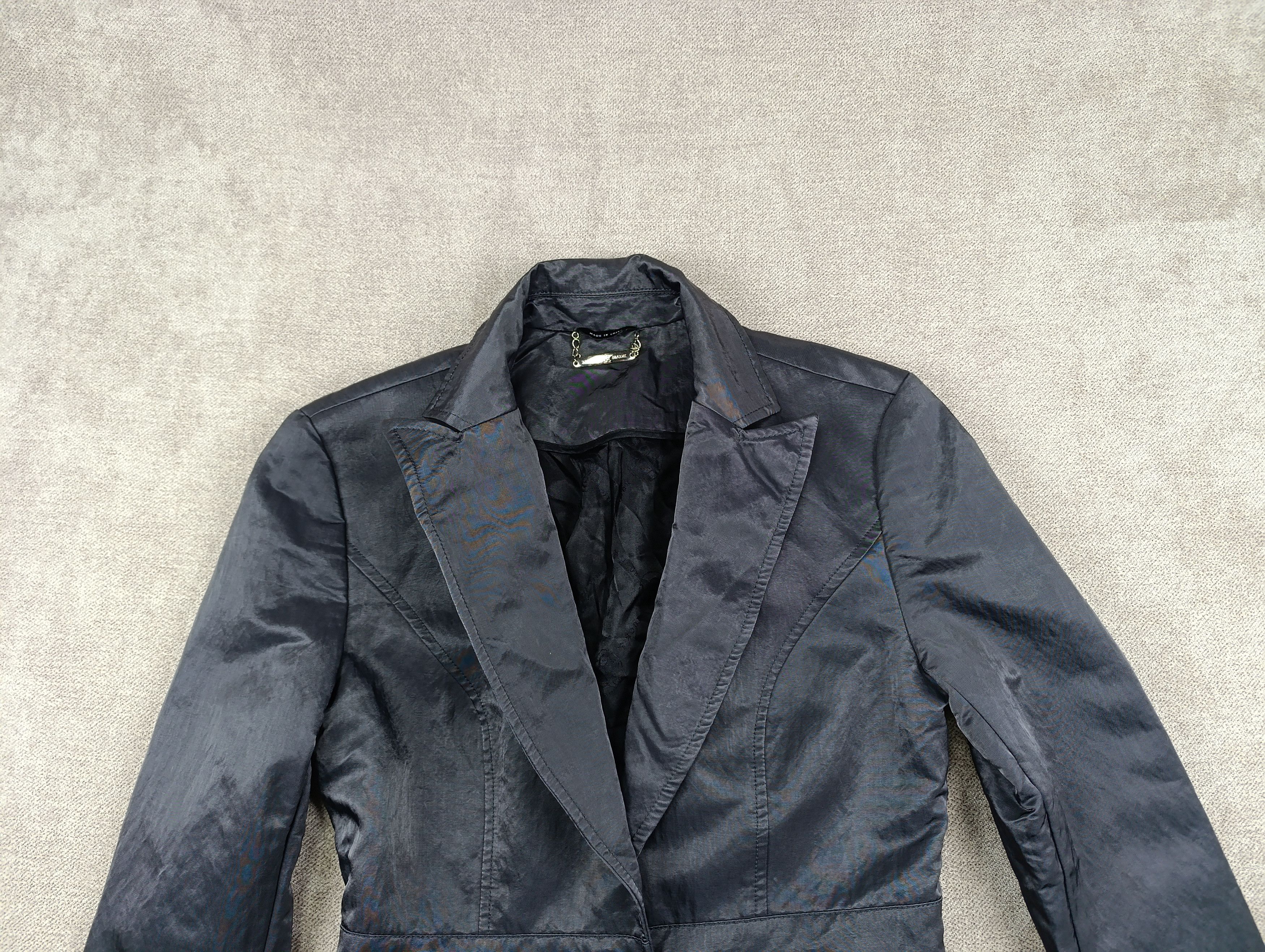Rock & Republic ROCK REPUBLIC TAILOR NYLON GUNMETAL BLAZER CORSET LACE-UP Size S / US 4 / IT 40 - 4 Thumbnail