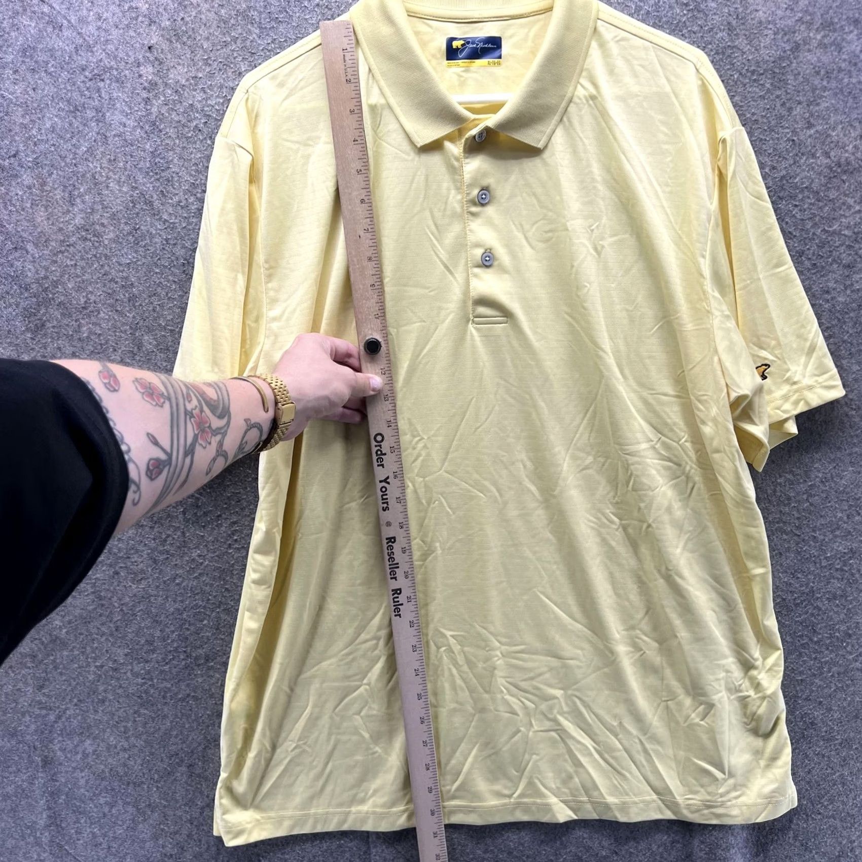 Vintage Jack Nicklaus Polo Shirt Mens XL Yellow Golf Performance Short Sleeve Casual Shirt Size US XL / EU 56 / 4 - 6 Thumbnail