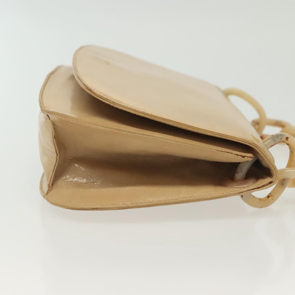 Prada PRADA Chain Shoulder Bag Leather Beige Size ONE SIZE - 4 Thumbnail