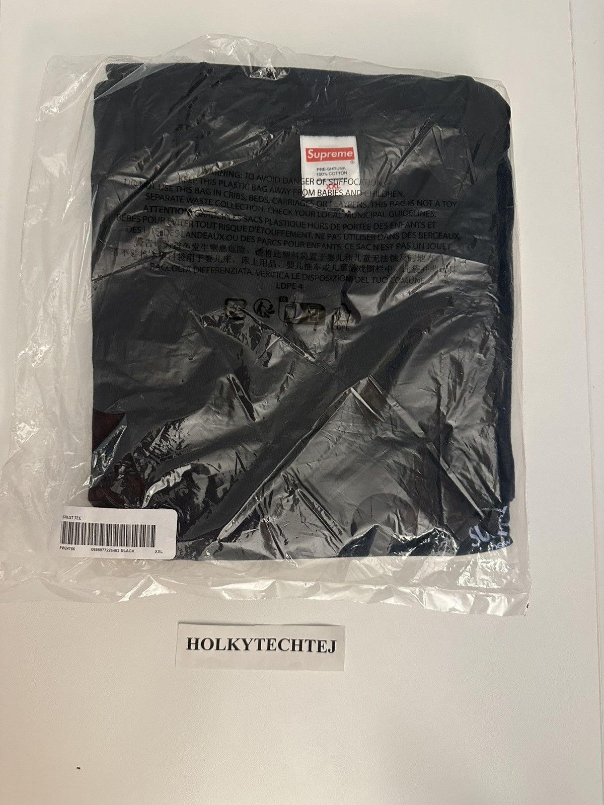 Supreme Supreme Crest Tee Size US XXL / EU 58 / 5 - 3 Thumbnail
