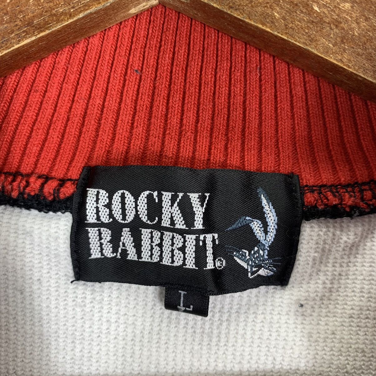 Vintage Vintage Rocky Rabbit Half Zip Sweatshirt Size US L / EU 52-54 / 3 - 7 Thumbnail