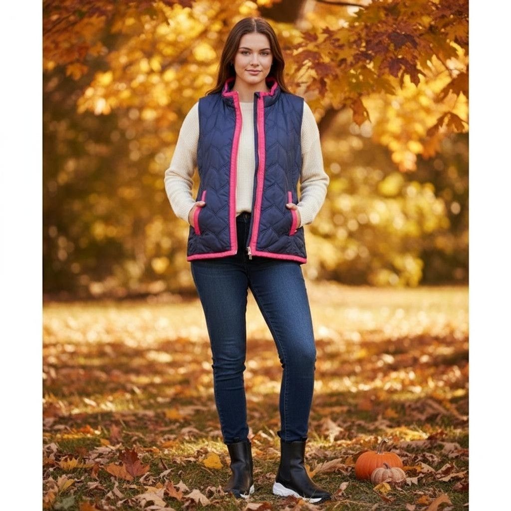 Vineyard Vines Vineyard Vines Pink And Blue Quilted Vest Size Large Size L / US 10 / IT 46 - 10 Thumbnail