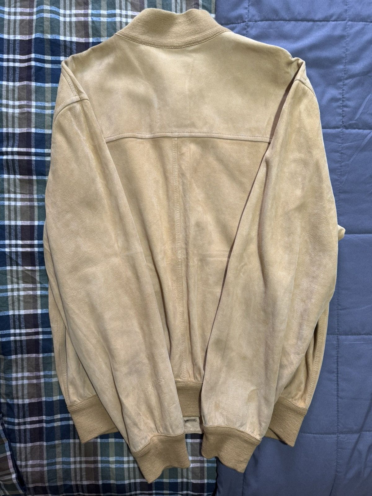 Other Longhi Italian Suede and Leather Bomber Jacket Size US L / EU 52-54 / 3 - 2 Thumbnail