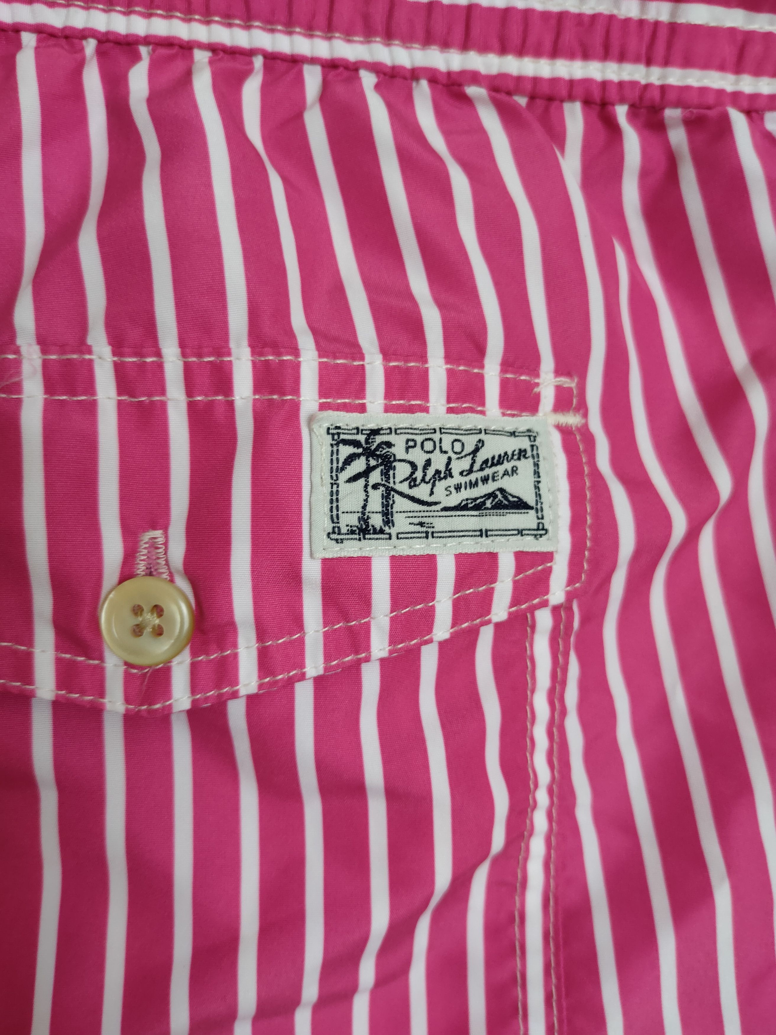 Polo Ralph Lauren Vintage Y2K Polo Ralph Lauren Striped Swim Shorts L Size US 36 / EU 52 - 5 Thumbnail