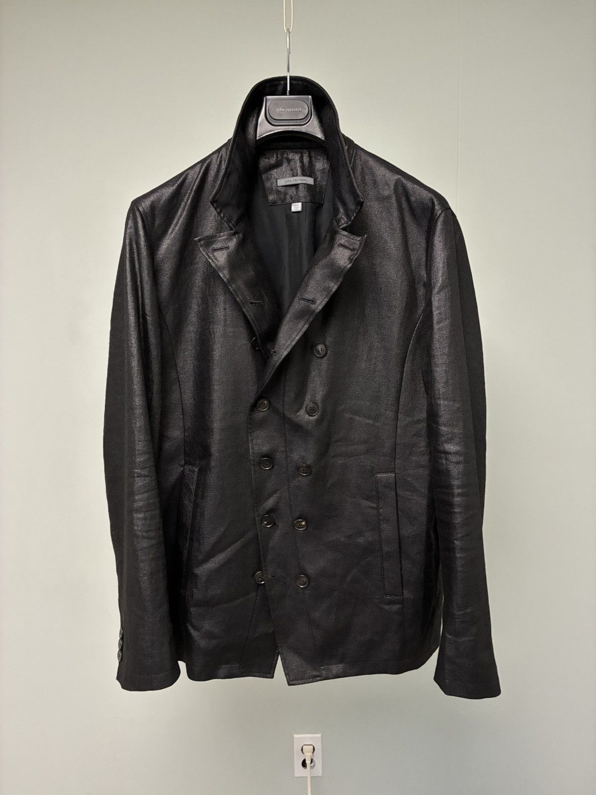 John Varvatos Double-breasted coated Jacket EU 50 USA 40 Size US M / EU 48-50 / 2 - 10 Thumbnail
