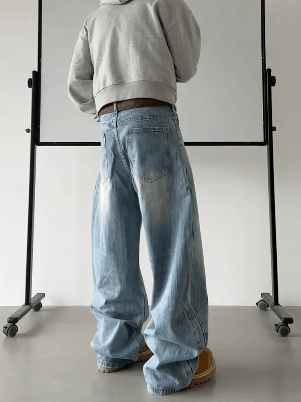 Jean Kuramochi x Mei Embroidered Wide Leg Baggy Jeans Size US 33 - 5 Thumbnail