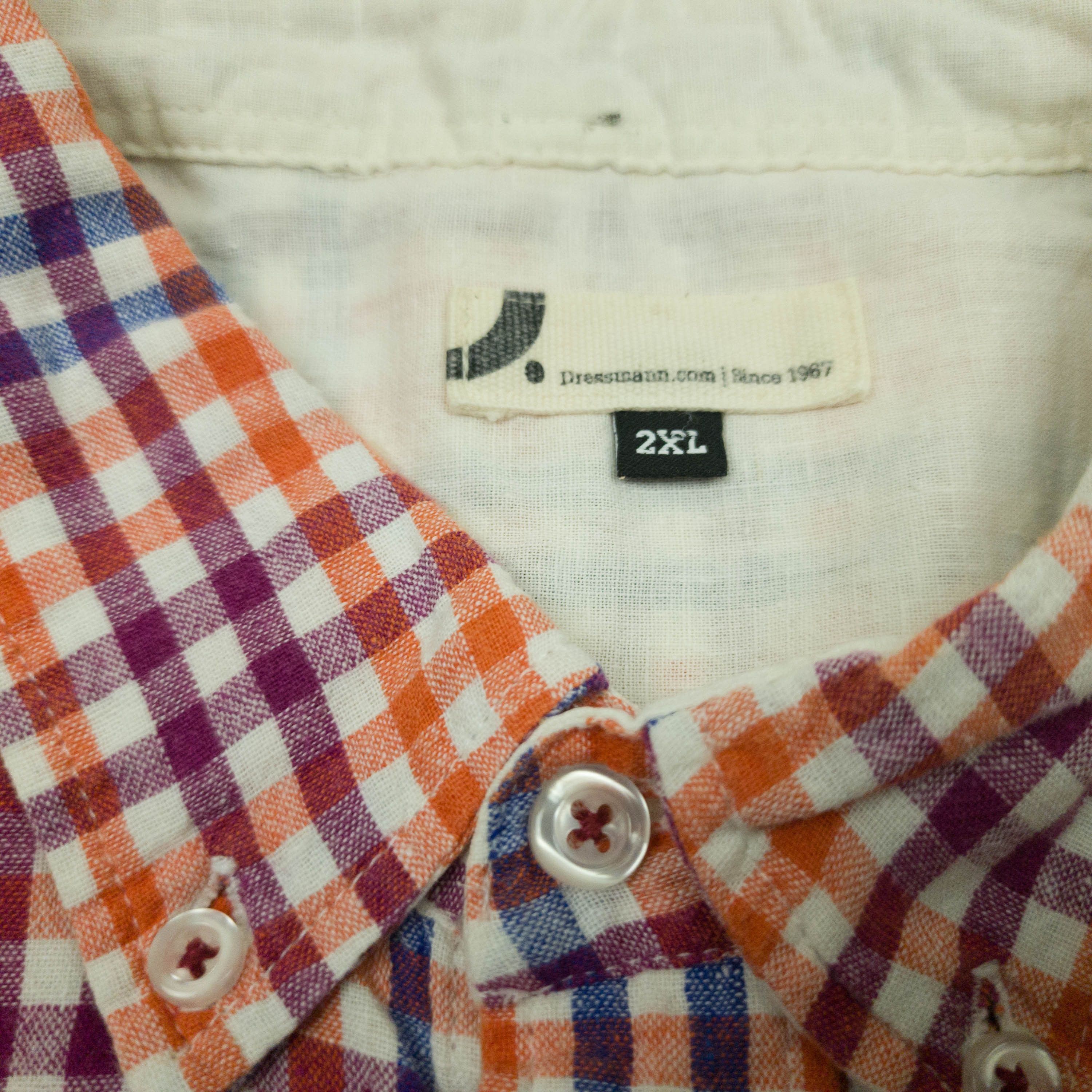 Other DRESSMANN SHIRT SHORT SLEEVE LINEN COTTON SIZE 2XL Size US XXL / EU 58 / 5 - 5 Thumbnail