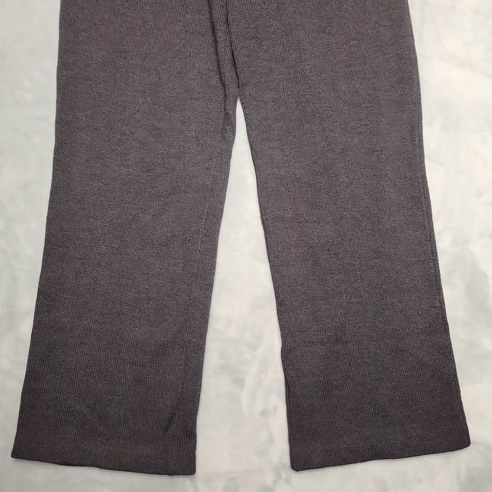 St. John VINTAGE St John Collection Pants Womens 10 Gray Knit Marie Gray Classic Luxury Made USA Size 32" / US 10 / IT 46 - 2 Thumbnail