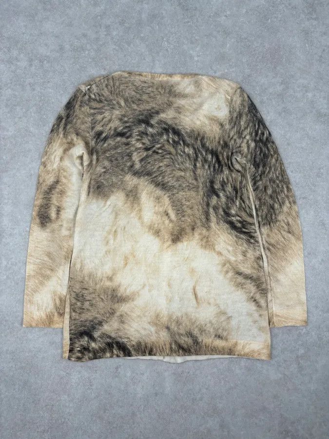 Roberto Cavalli FW1999 Roberto Cavalli Beige Cashmere Fur Effect Cardigan Size S / US 4 / IT 40 - 6 Thumbnail