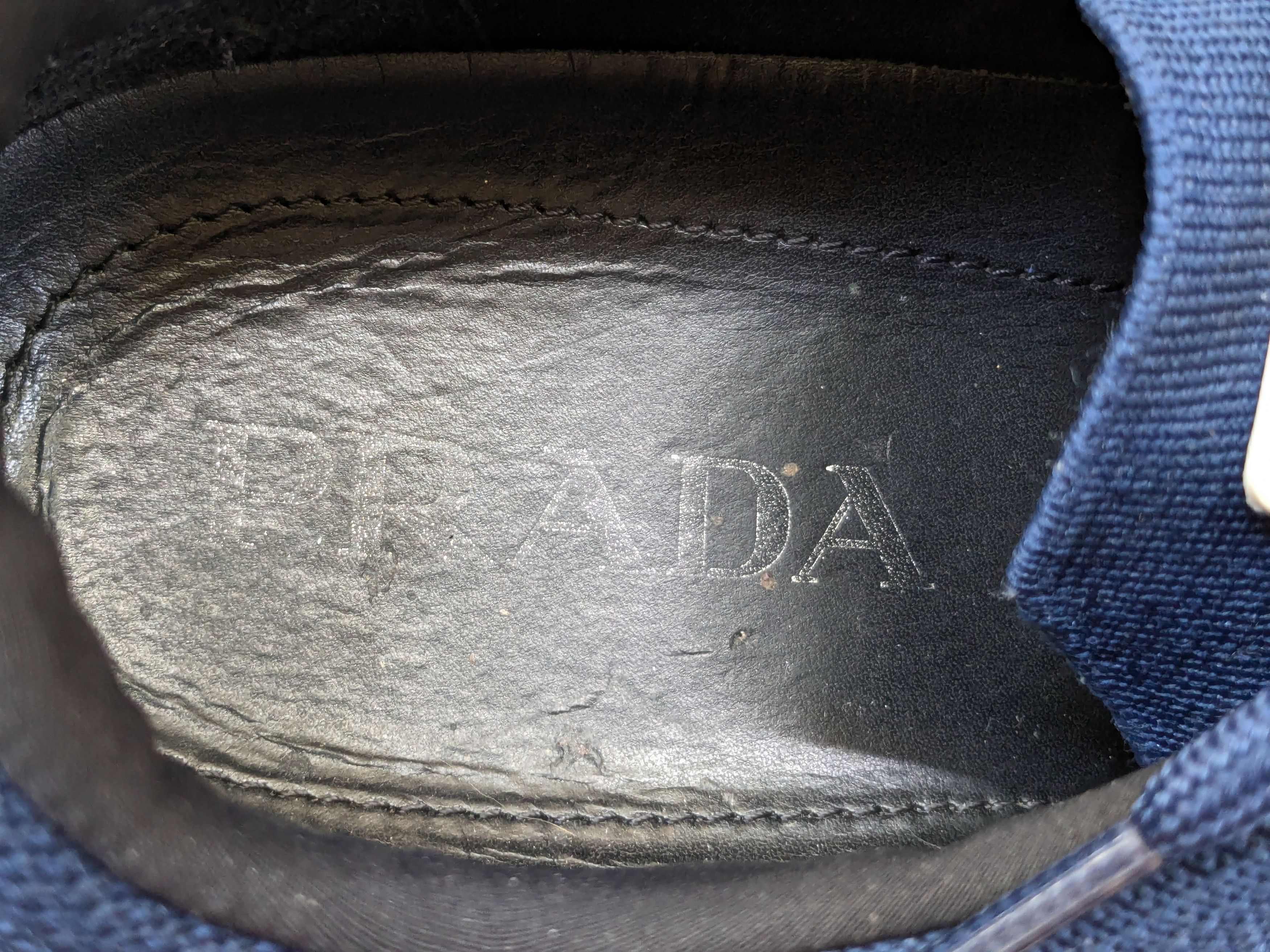 Prada Prada Cloudbust Sneakers Navy Blue 9 Knit Low Tops Size US 9 / EU 42 - 6 Thumbnail