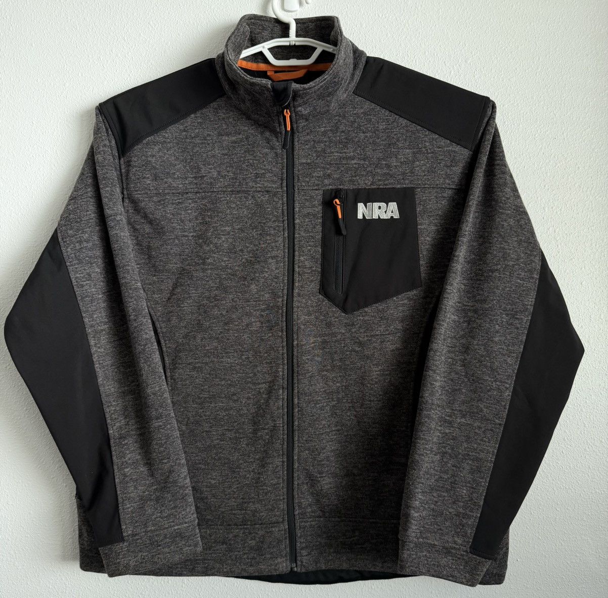 Other NRA Jacket Men’s 2XL Gray Black Full Zip Softshell Fleece Size US XXL / EU 58 / 5 - 1 Thumbnail