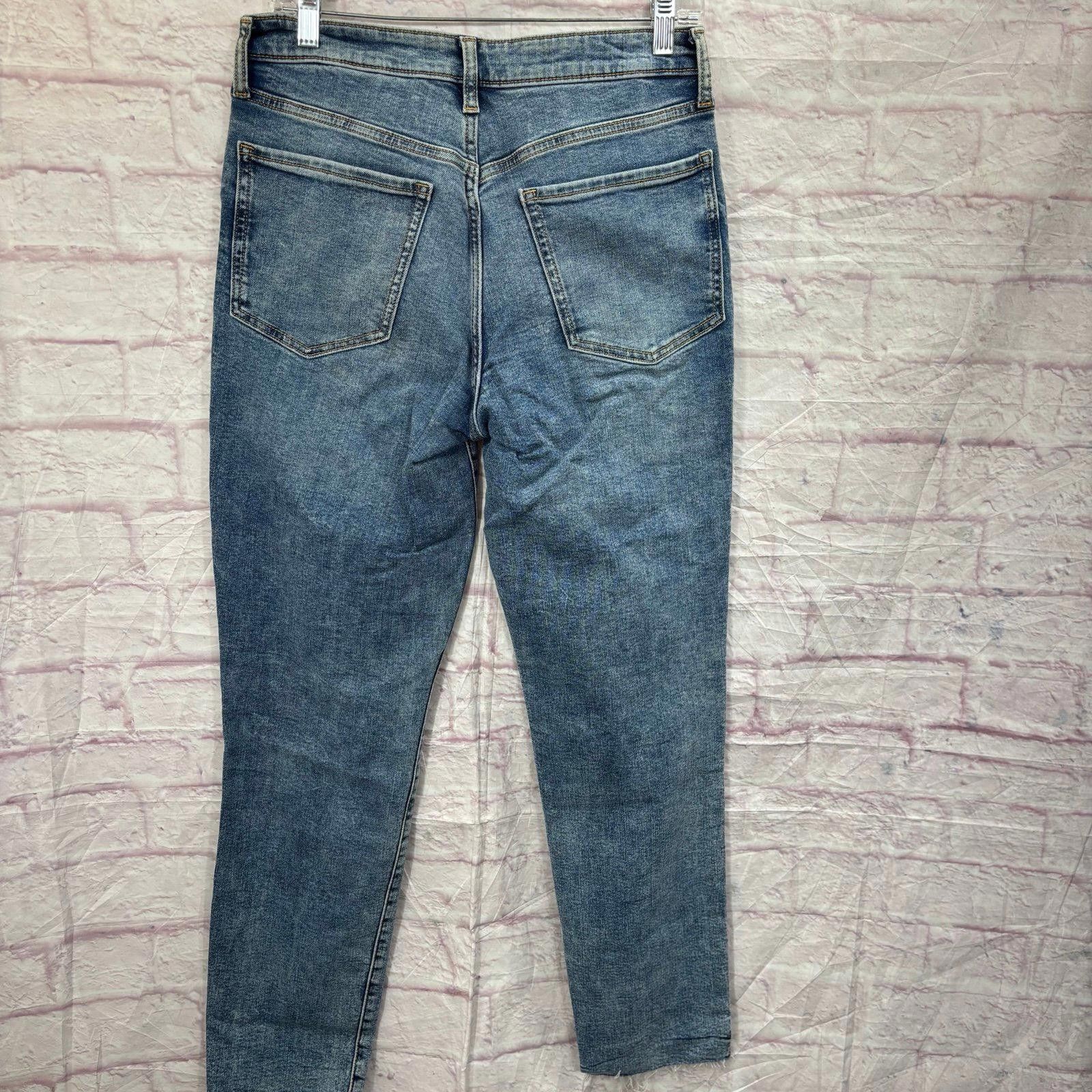 Old Navy Old Navy O.G. Straight High-Rise Jeans Size 8 Long Size 29" - 5 Thumbnail
