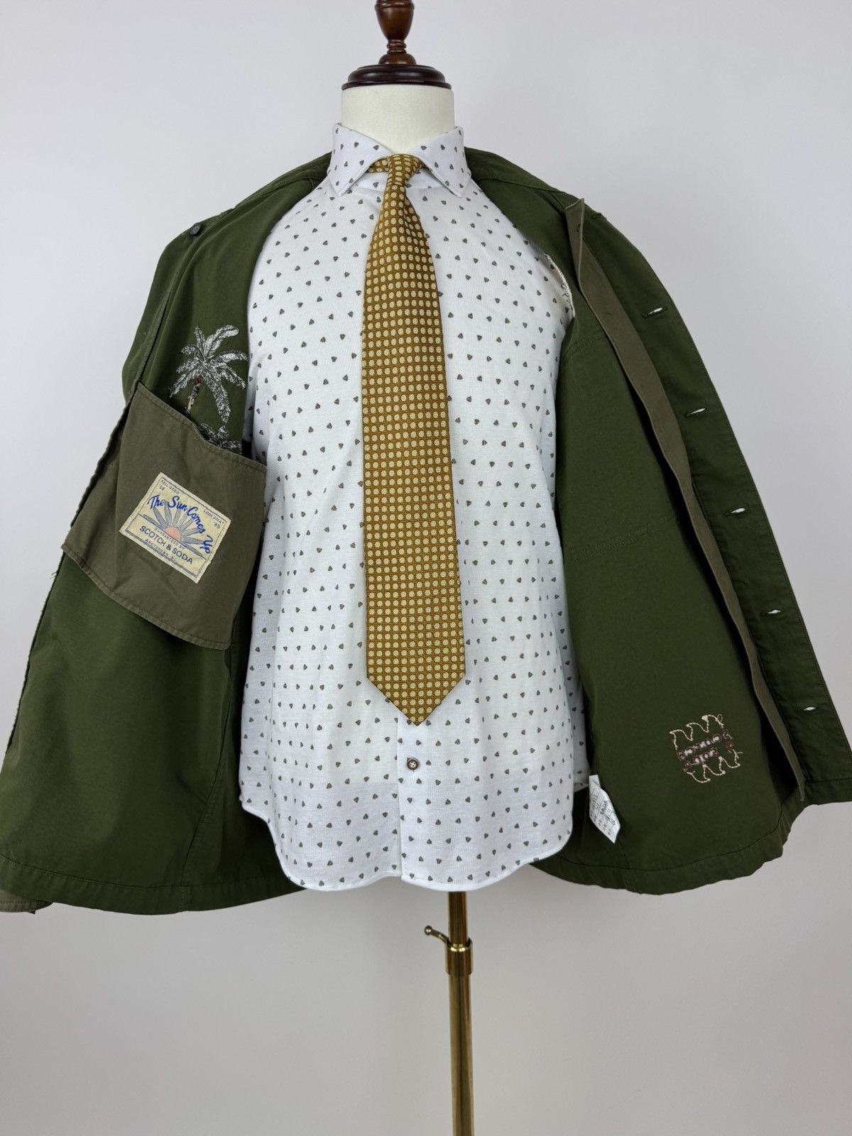 Scotch & Soda Scotch & Soda Army overshirt military jacket Hawaii shirt Size US XL / EU 56 / 4 - 10 Thumbnail