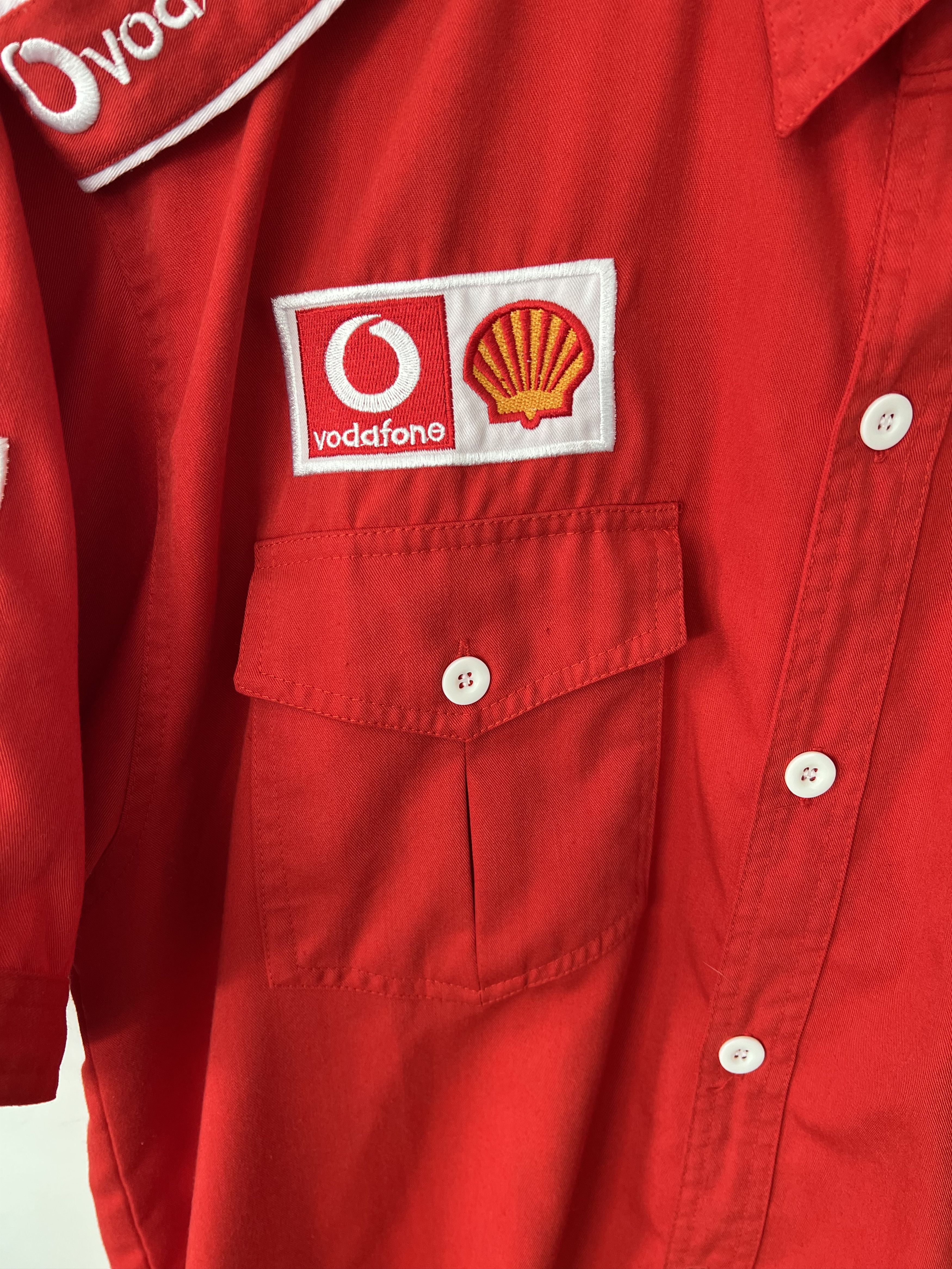 Ferrari Ferrari F1 Vodafone Schell Pocket Shirt Red Racing Size US XXL / EU 58 / 5 - 14 Thumbnail