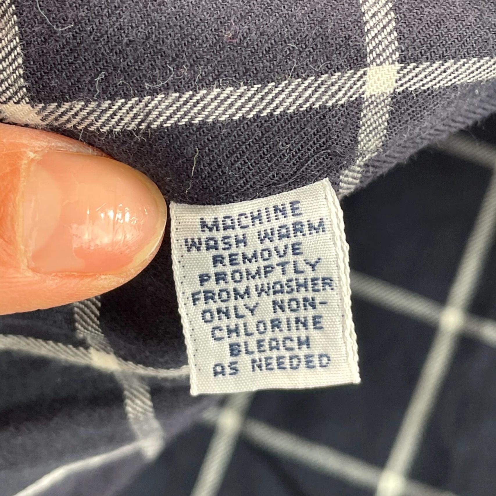 Polo Ralph Lauren VINTAGE Polo Ralph Lauren Big Shirt Men XL Navy Blue WindowPane Pocket Pony Prep Size US XL / EU 56 / 4 - 8 Thumbnail