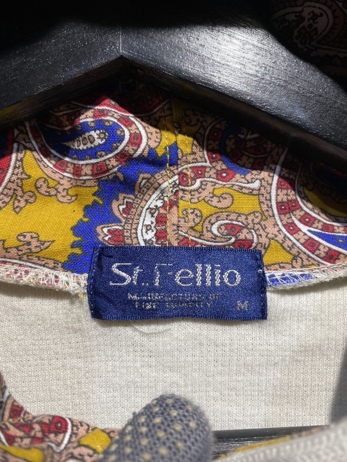 Vintage Vintage St. Fellio Surf Boards Hoodie – Cream White, Paisley Size US M / EU 48-50 / 2 - 7 Thumbnail