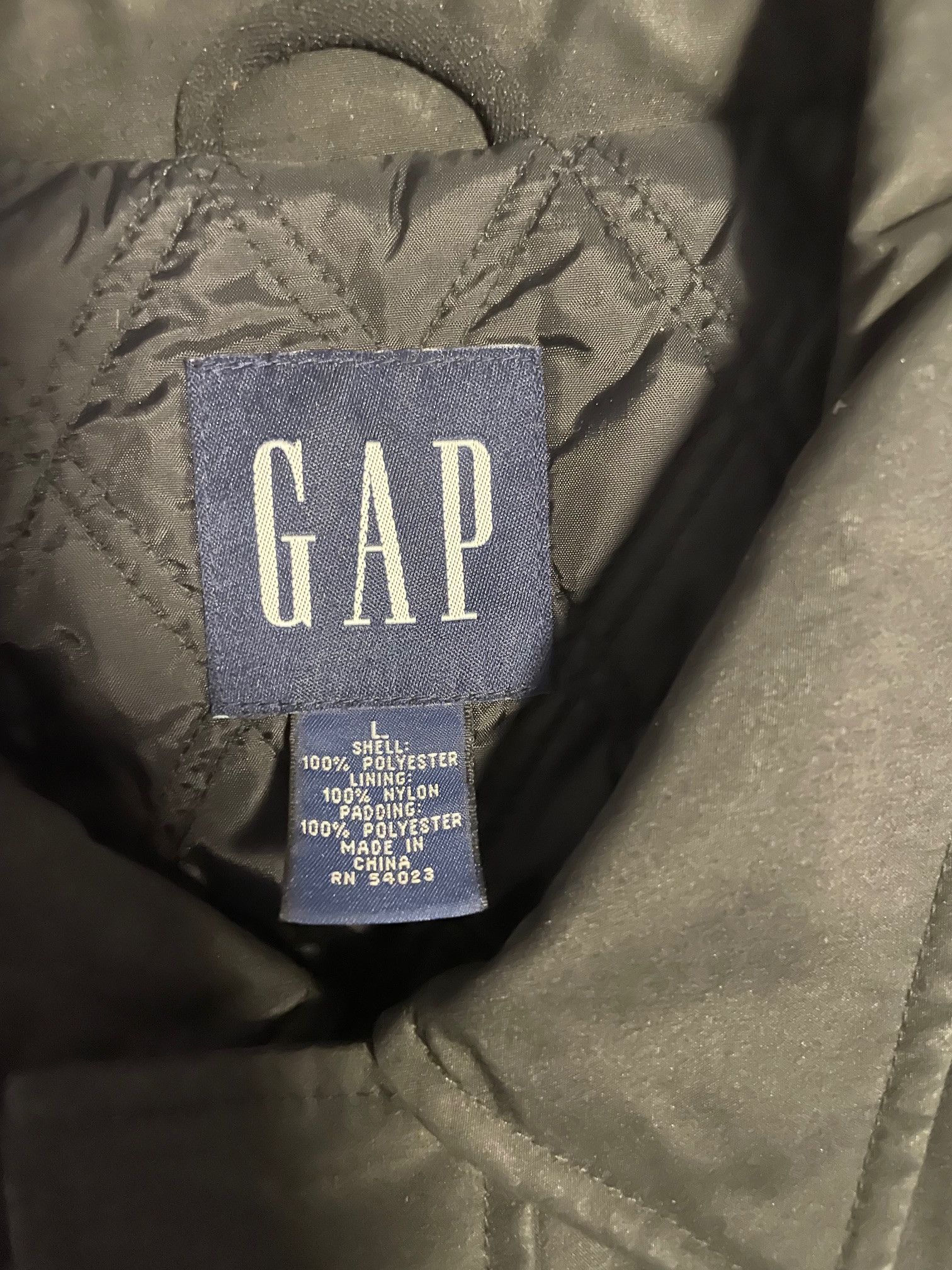 Gap Vintage Gap Large Black Mens Trechcoat from the 90's Size US L / EU 52-54 / 3 - 2 Thumbnail
