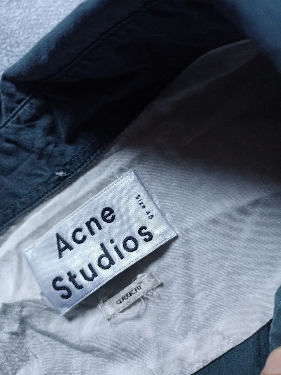 Acne Studios AW14 Acne Studios Men’s Isherwood Pop Shirt Grey Size US M / EU 48-50 / 2 - 10 Thumbnail