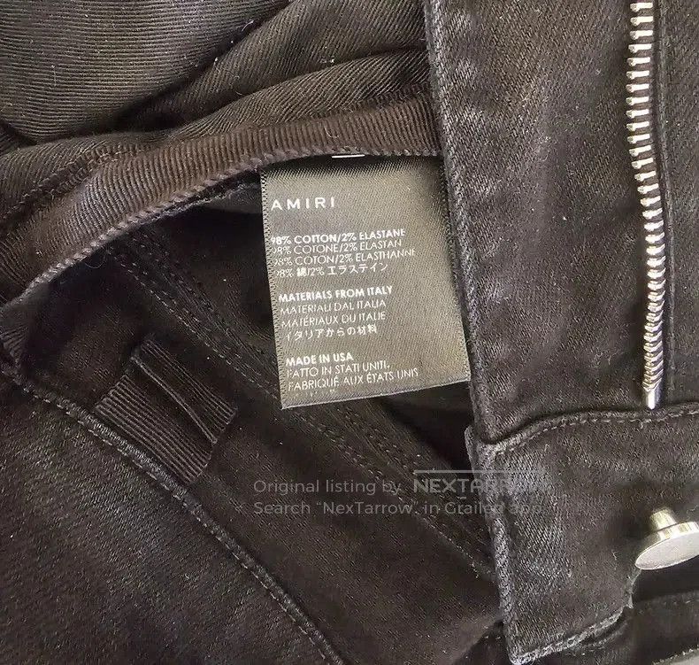 Amiri Amiri Distressed Black Denim Jeans. Size US 32 / EU 48 - 5 Thumbnail