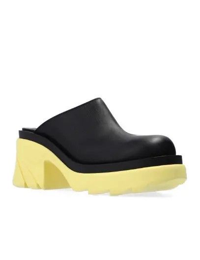 Bottega Veneta o1bcso1str0924 Yellow Sole Flash in Black Size US 4 / IT 34 - 3 Thumbnail