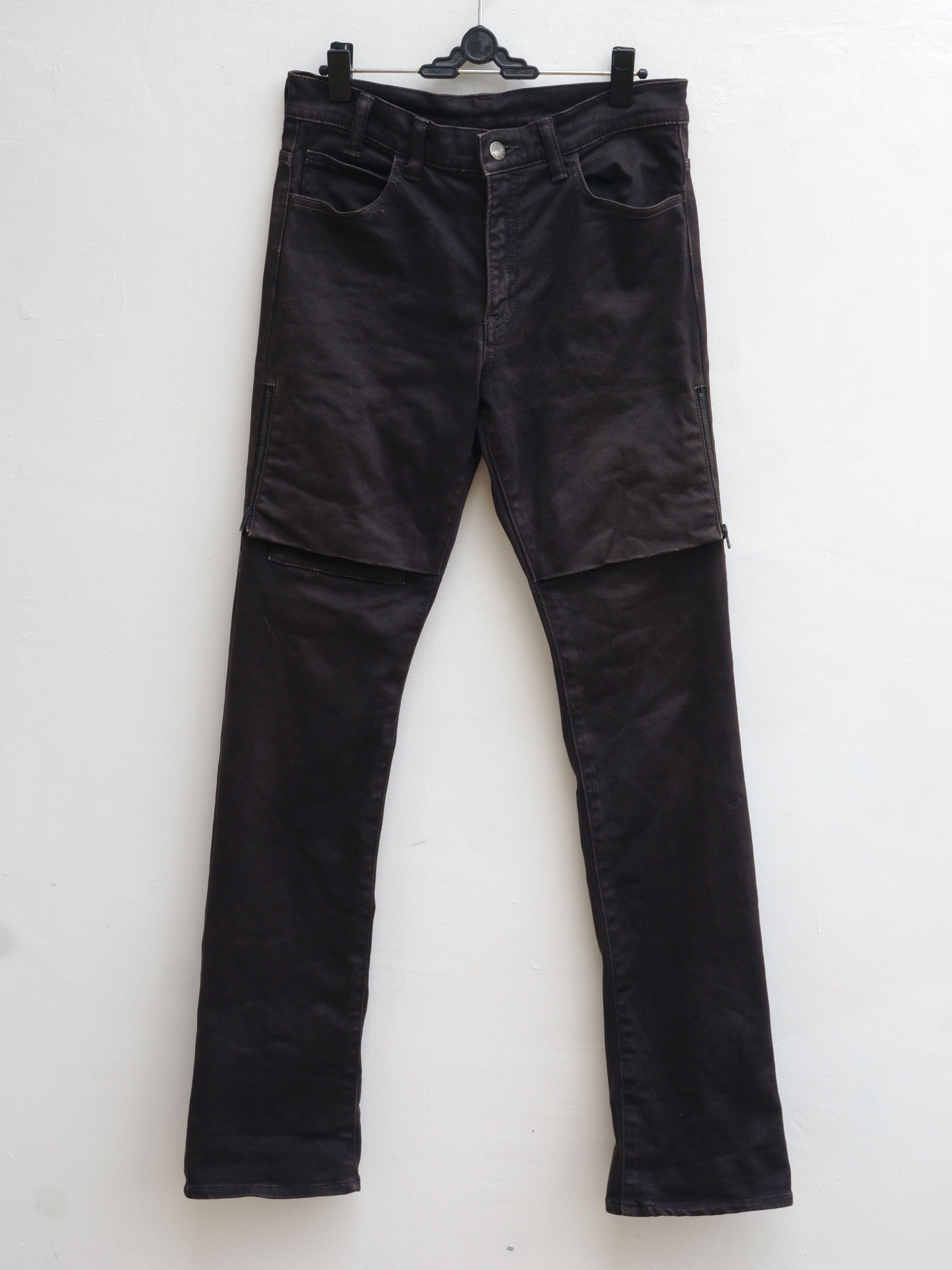 image of N Hoolywood N.hollywood Skinny Fit Denim Pant in Faded Black, Men's (Size 28)