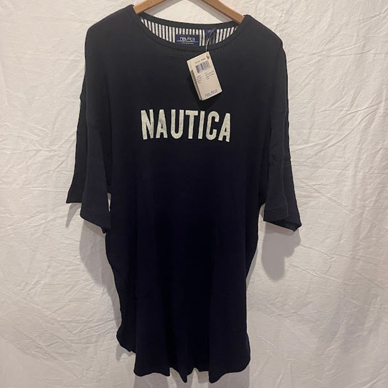 Nautica × Vintage NWT VTG Y2K Nautica Logo Sleepwear Nightshirt Lounge Men L Size US L / EU 52-54 / 3 - 1 Thumbnail