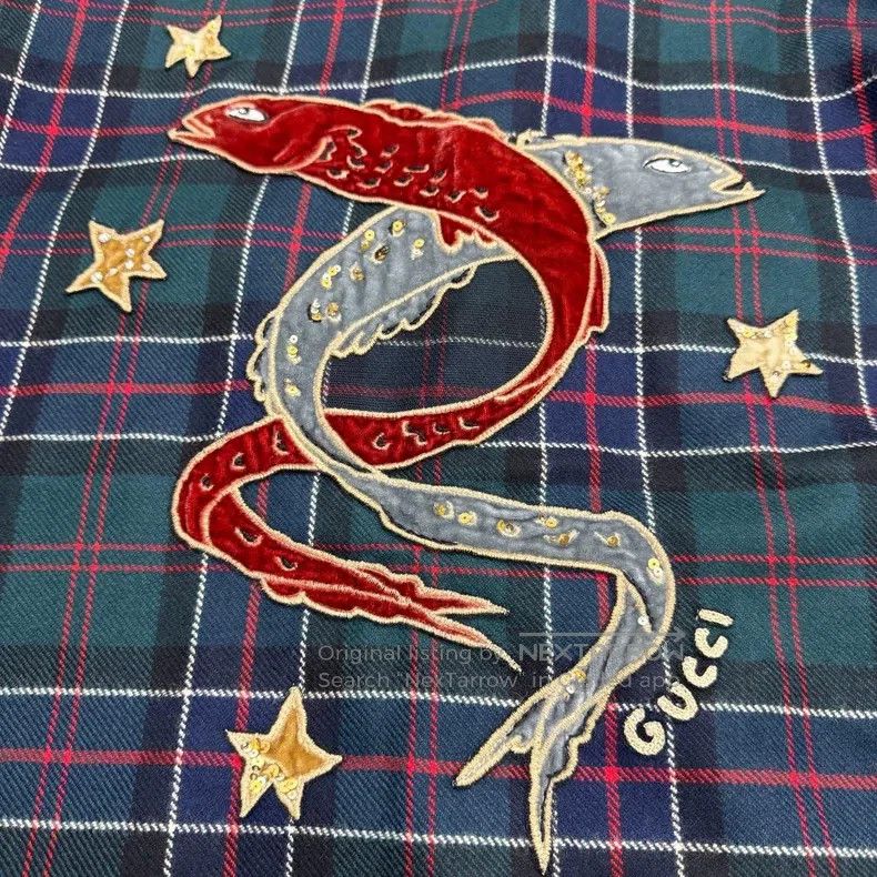 Gucci Gucci Koi decorative plaid suit jacket Size US M / EU 48-50 / 2 - 3 Thumbnail