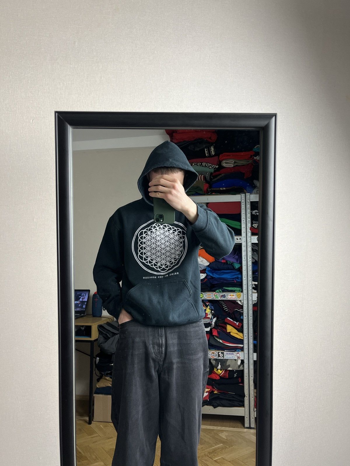 Band Tees × Vintage Vintage 00s Bring Me The Horizon Rock Band Hoodie Tour Rare Size US M / EU 48-50 / 2 - 3 Thumbnail