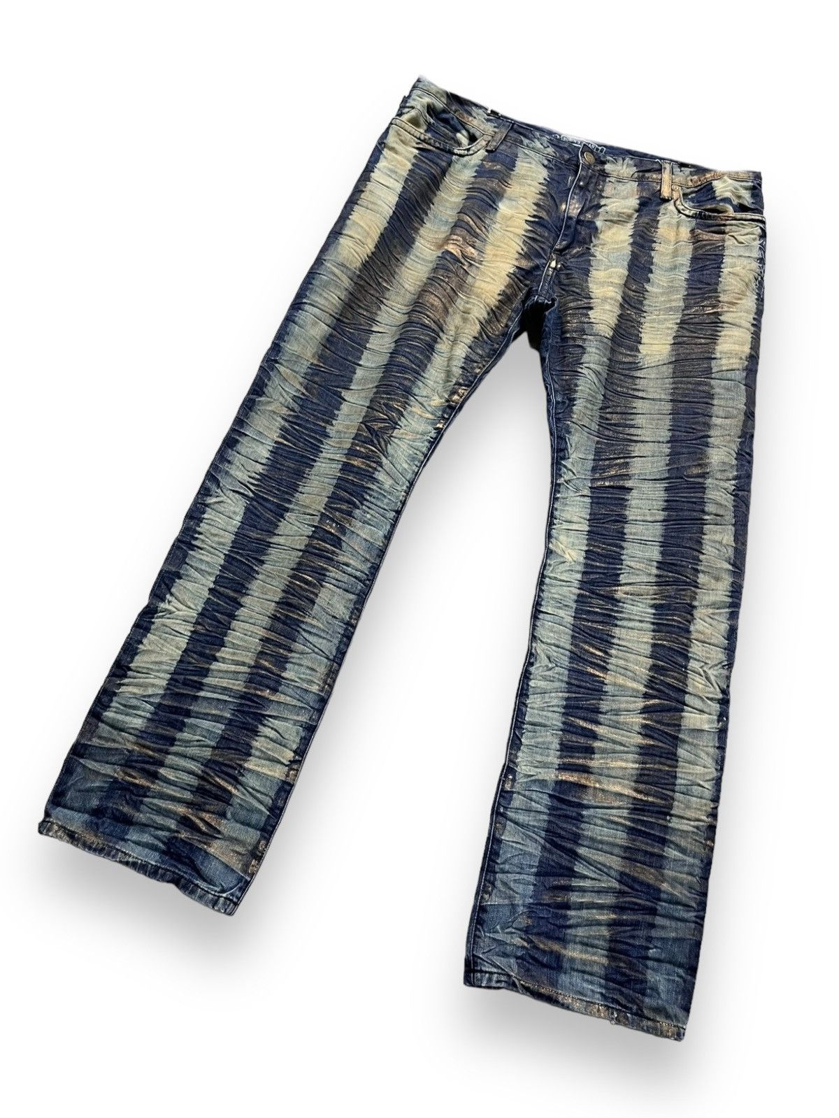 Asspizza × Robins Jeans 42”🔥RARE ROBIN’S JEANS FYE DESIGN Long Flap Studded Striped Size US 42 / EU 58 - 5 Thumbnail