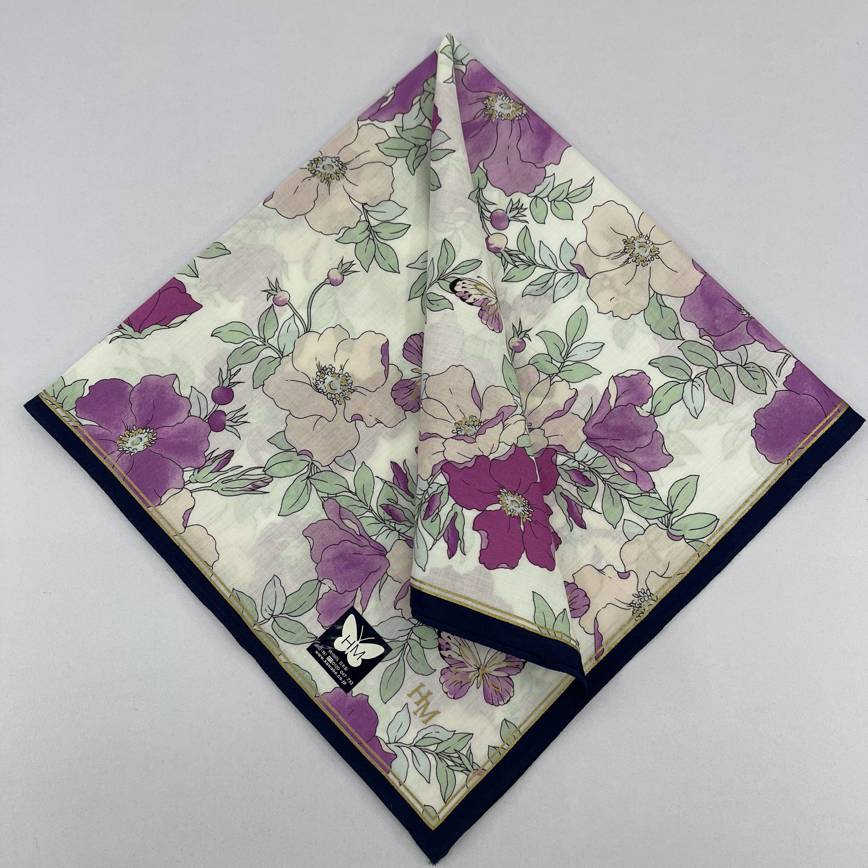 Hanae Mori Hanae Mori Handkerchief / Neckerchief / Bandana - 4162 Size ONE SIZE - 1 Thumbnail