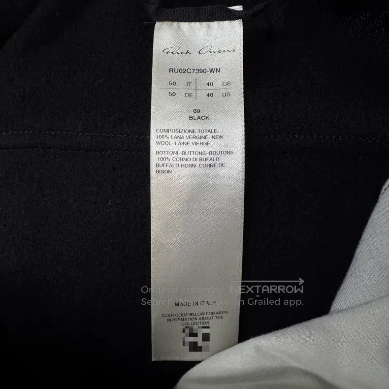 Rick Owens Rick Owens Black wool trousers Size US 40 / EU 56 - 3 Thumbnail