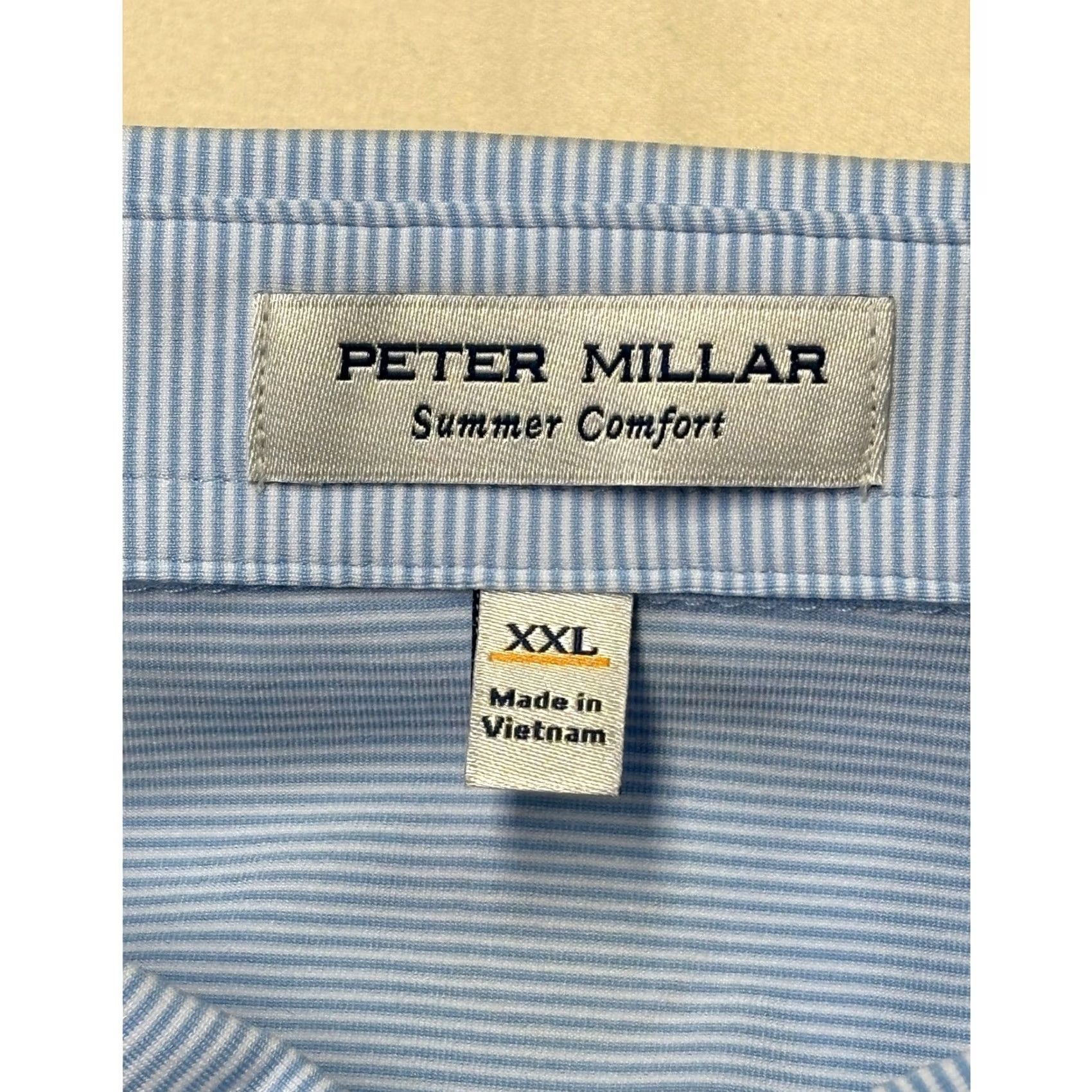 Peter Millar NWT Peter Millar x Slingshot Summer Comfort Polo Shirt XXL Mens Blue Stripe Shirt Polo Womens Mens Size US XXL / EU 58 / 5 - 4 Thumbnail