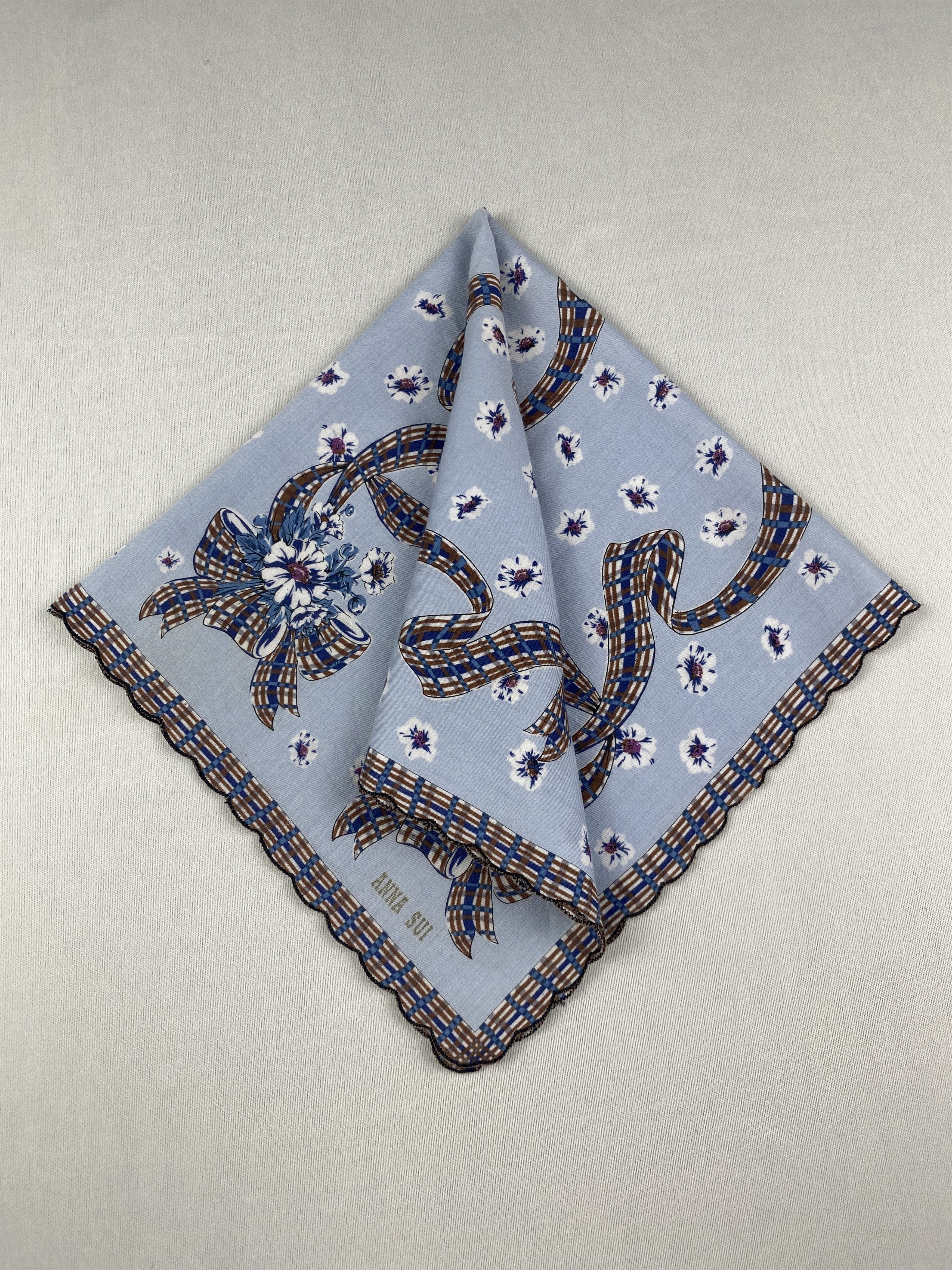 Other Vintage Anna Sui Handkerchief Pocket Square Bandana HM0007 Size ONE SIZE - 2 Thumbnail