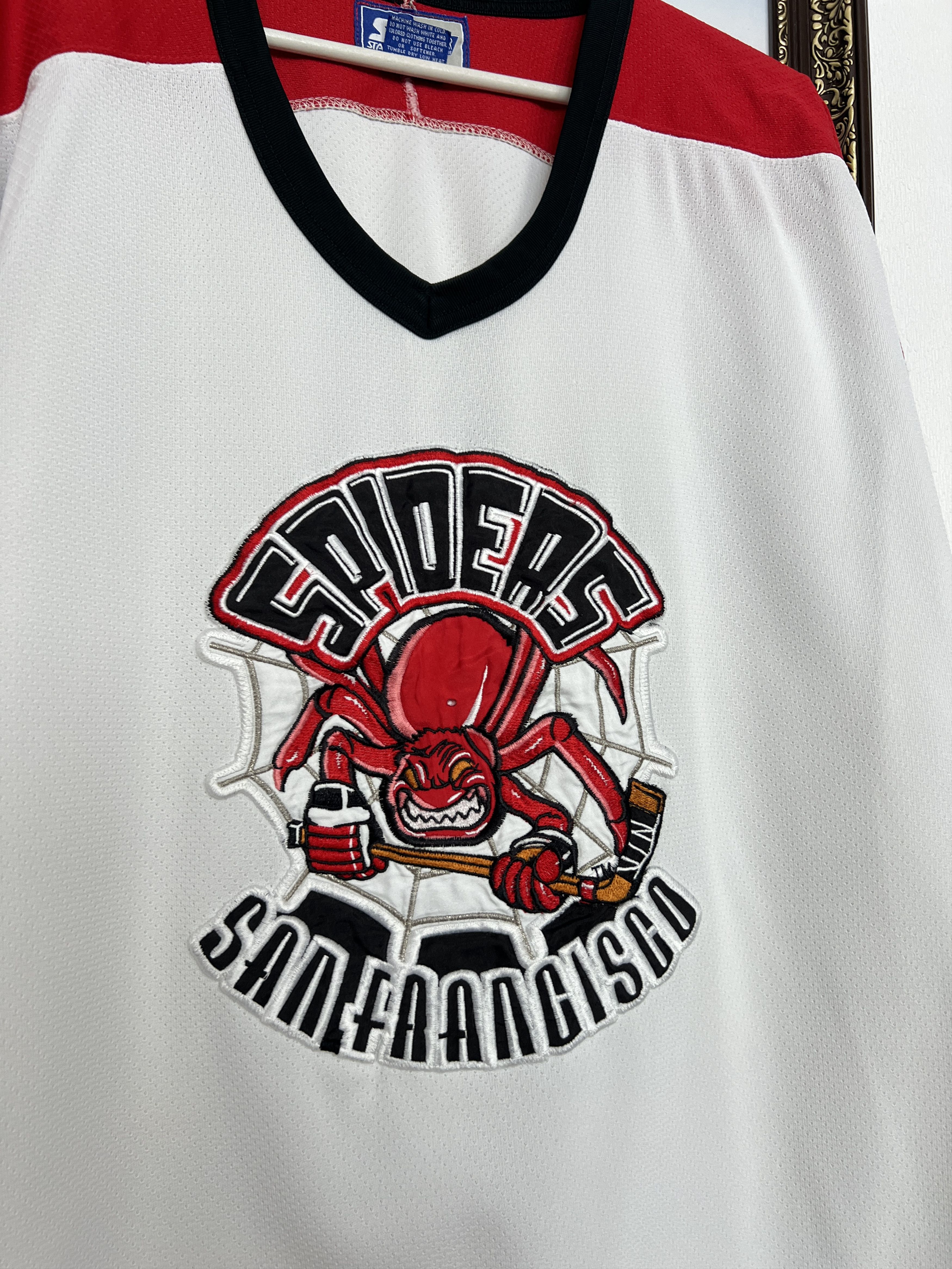 Starter Vintage 90's San Francisco Spiders IHL Jersey Rare Shirt Size US L / EU 52-54 / 3 - 3 Thumbnail