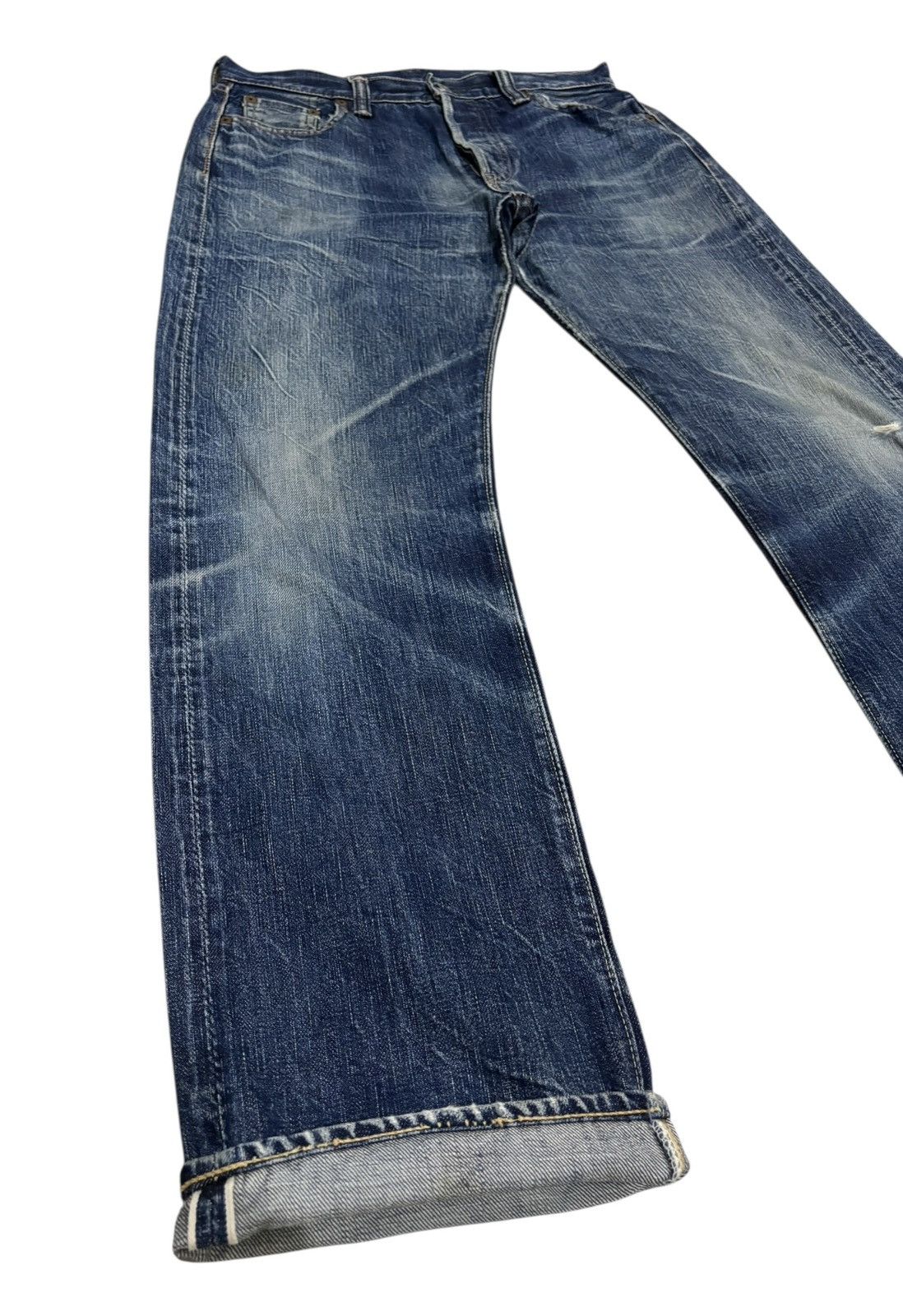 Full Count & Co. × Japanese Brand × Samurai Jeans Fullcount Selvedge Jeans Made In Japan 🇯🇵 SELVAGE 🎌 Size US 30 / EU 46 - 4 Thumbnail