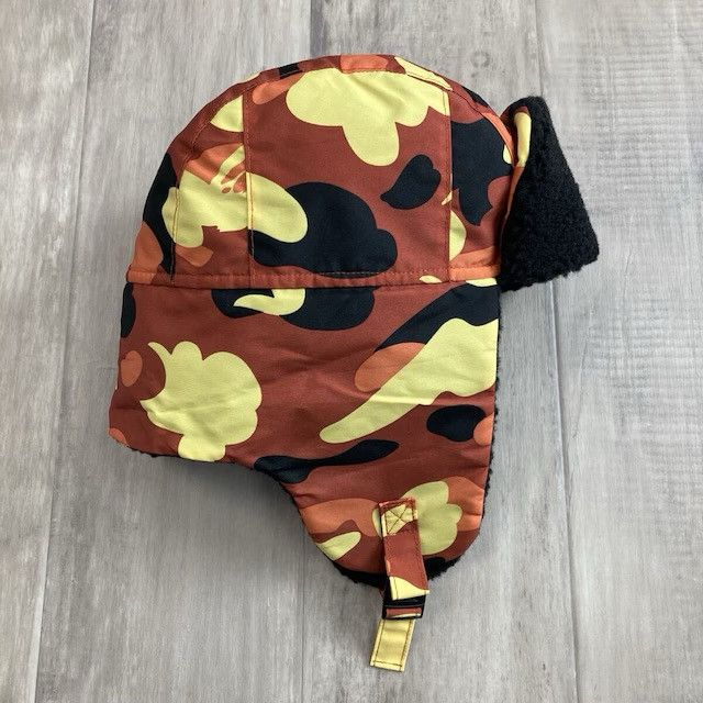 Bape BAPE BOA Trooper Hat Cap Orange Camo a bathing ape Size ONE SIZE - 4 Thumbnail