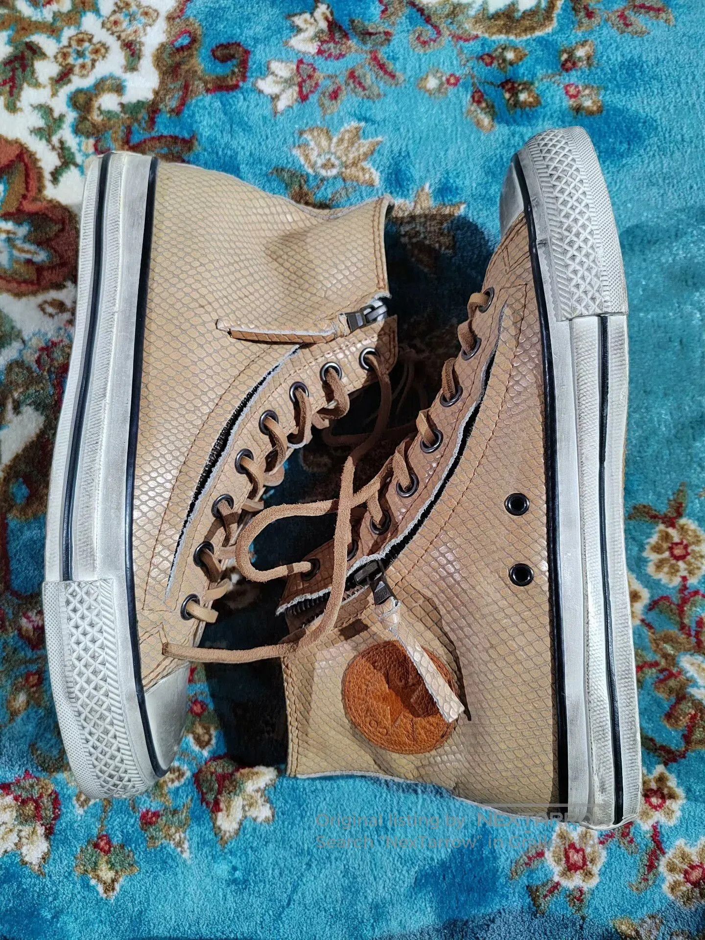 John Varvatos Converse John Varvatos Snake High Tops. Size US 9.5 / EU 42-43 - 4 Thumbnail
