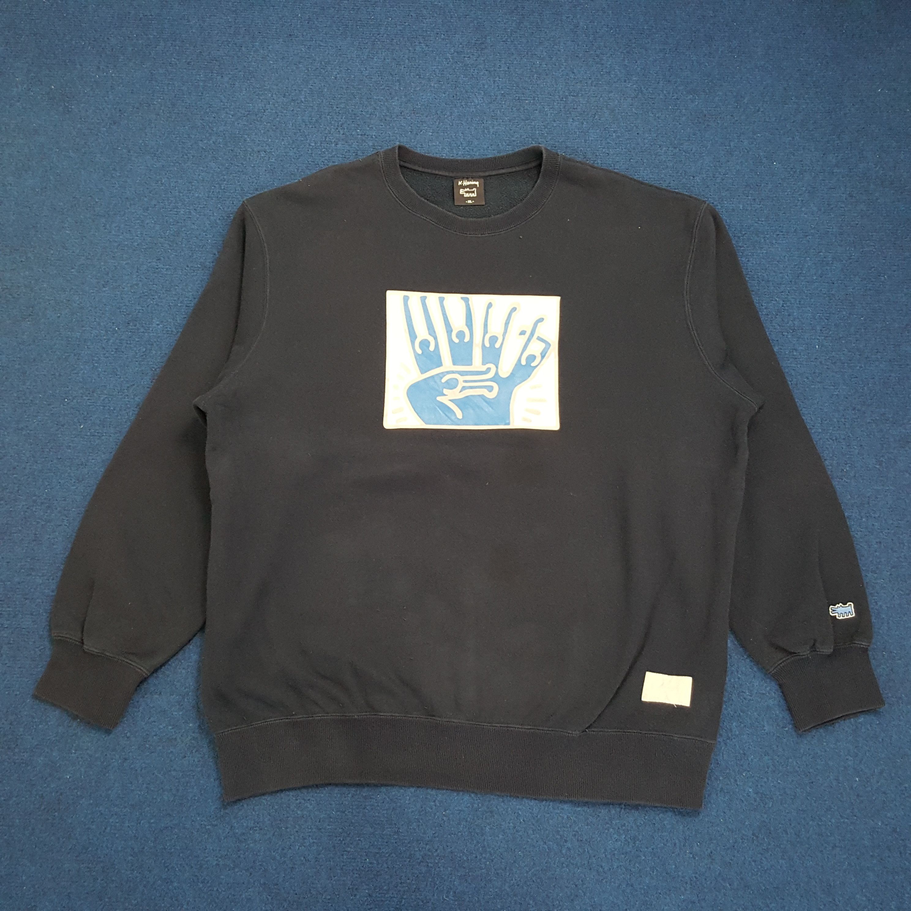 Keith Haring × Vintage Vintage Keith Haring Streetwear Sweatshirt Size US L / EU 52-54 / 3 - 1 Thumbnail