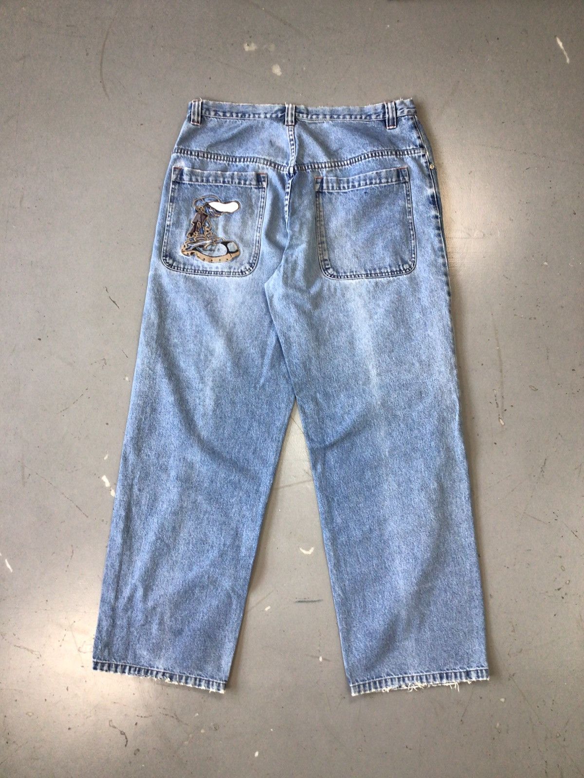 Vintage no boundaries crazy boy embroidered denim