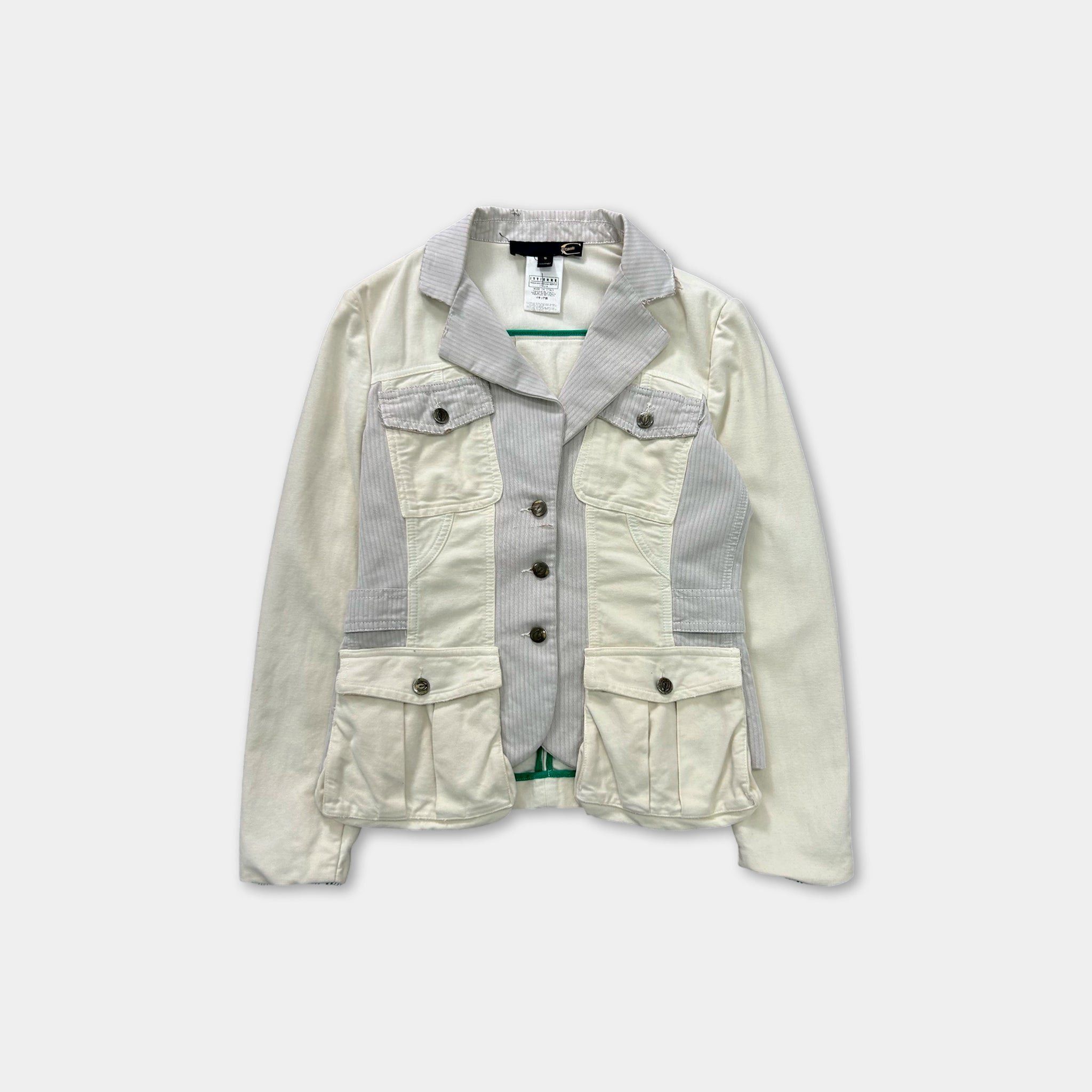 Just Cavalli Just Cavalli Women's Beige and Black Cargo Style Jacket Size S / US 4 / IT 40 - 1 Thumbnail