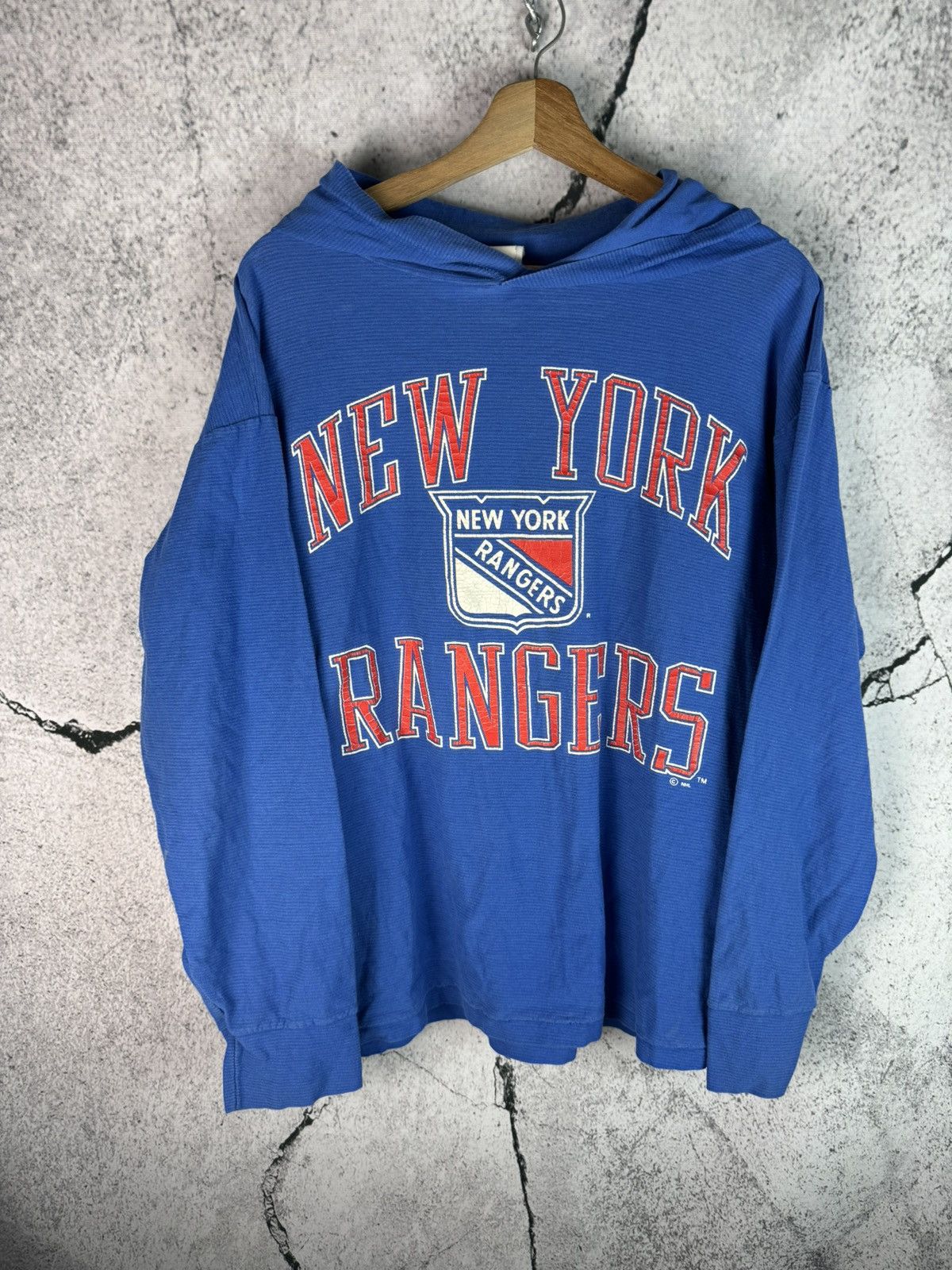 NHL Vintage 80’s Russell NHL New York Rangers Hoodie Size L Size US L / EU 52-54 / 3 - 1 Thumbnail