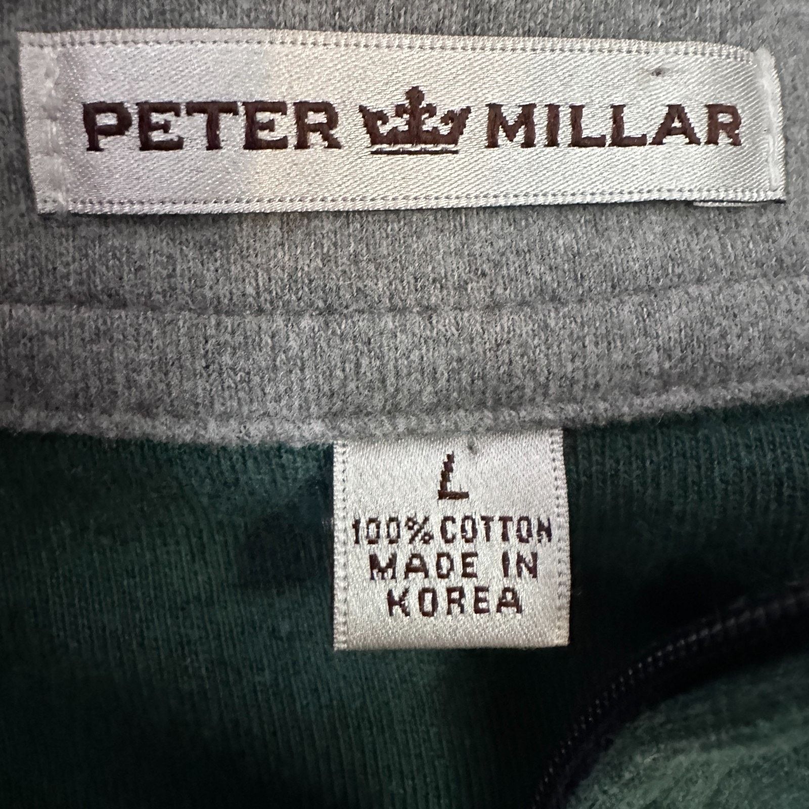 Peter Millar Peter Millar 1/4 Zip Sweatshirt Golf Vest Men L Green Cotton Size US L / EU 52-54 / 3 - 5 Thumbnail