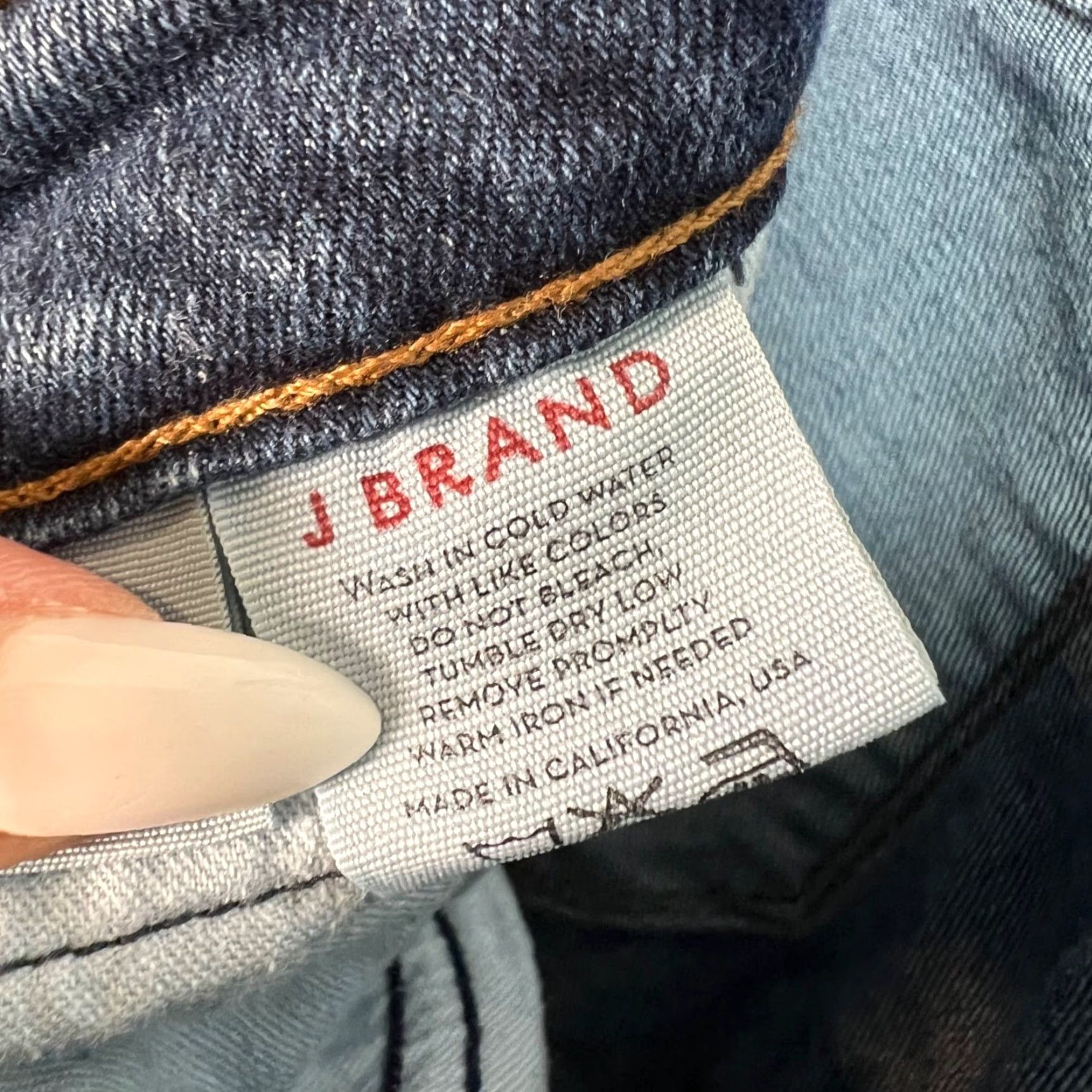 J Brand VINTAGE J Brand Jeans Womens 30 Dark Blue Denim Skinny Fit Size 30" / US 8 / IT 44 - 5 Thumbnail