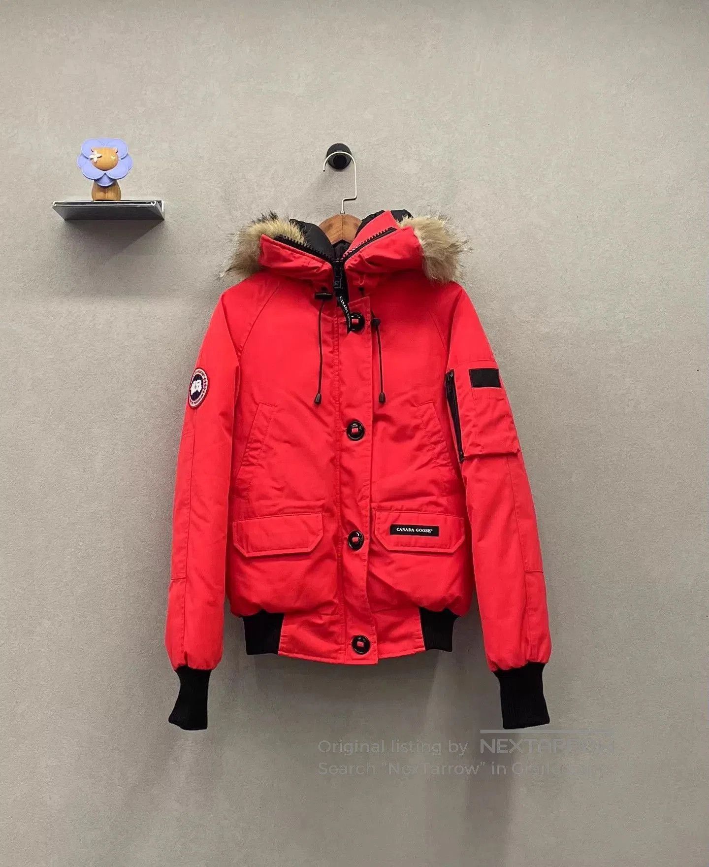 Canada Goose Red Parka with Fur Hood . Size US XS / EU 42 / 0 - 1 Thumbnail