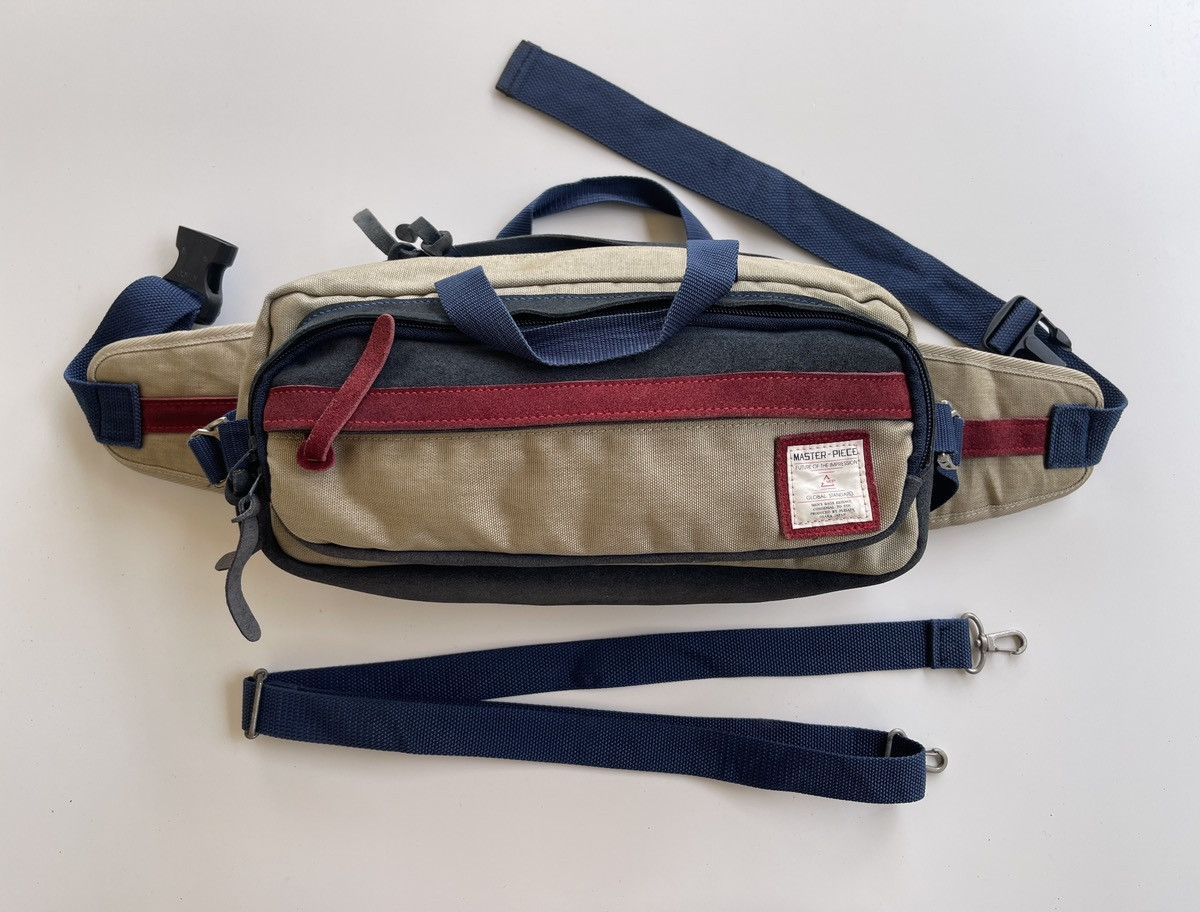 MasterPiece Masterpiece Japan Pouch Bag (Suede Leather + Canvas) Size ONE SIZE - 16 Thumbnail